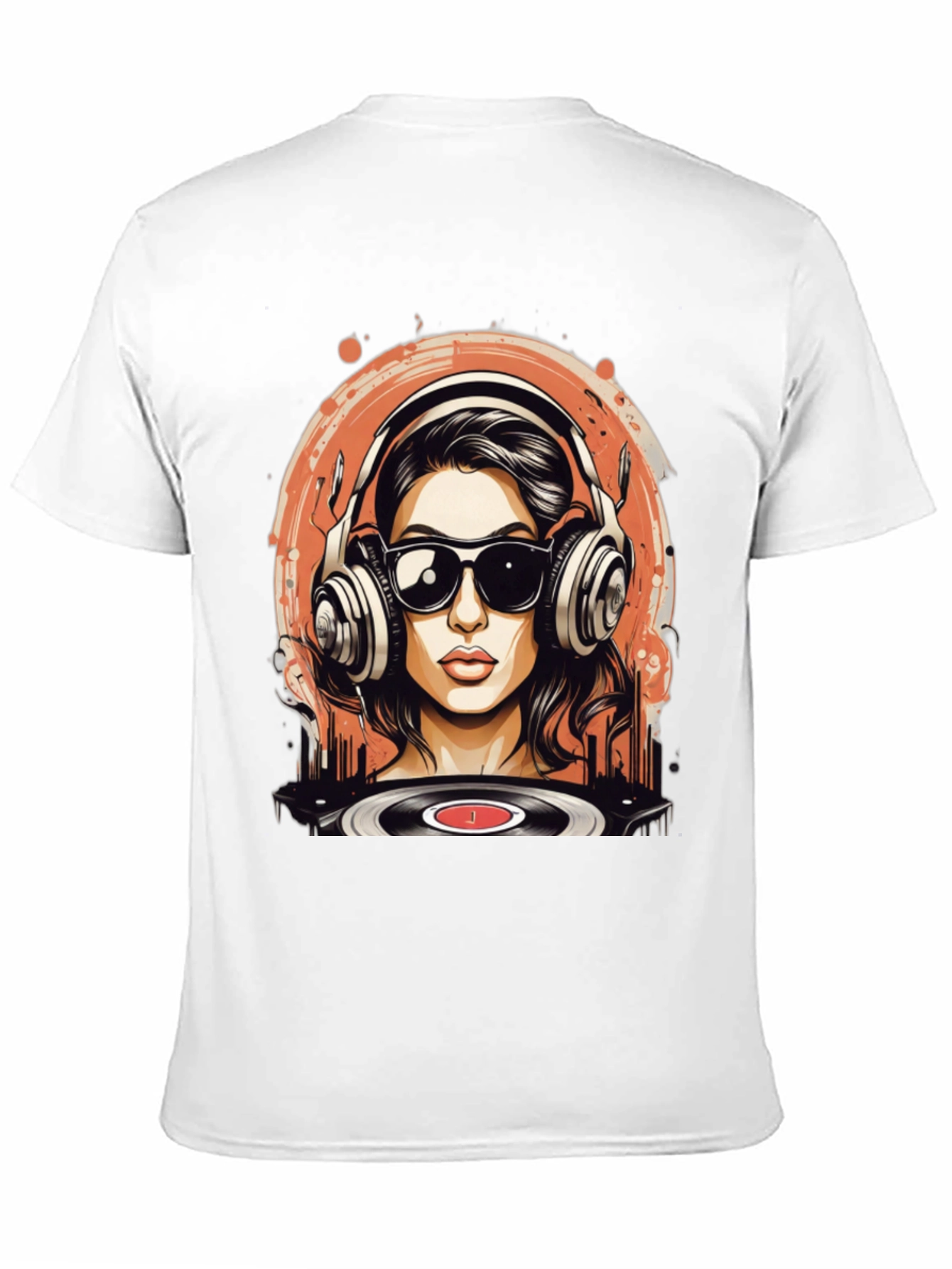 DJ Girl Graphic T-Shirt: Cool Music Vibe