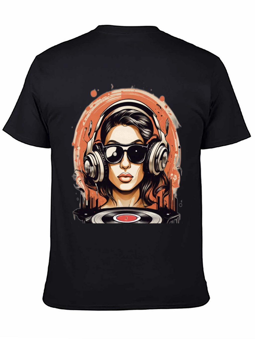 DJ Girl Graphic T-Shirt: Cool Music Vibe