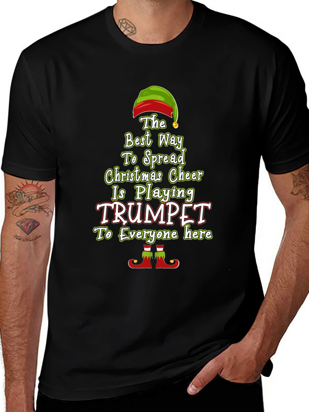 Christmas Trumpet Elf T-Shirt