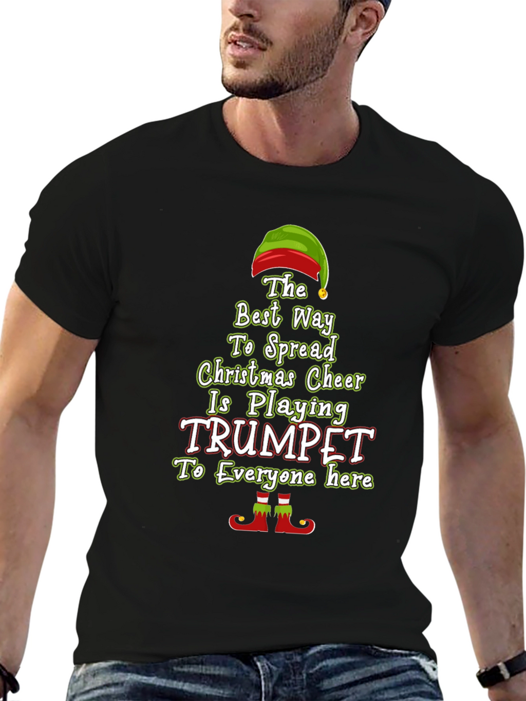 Christmas Trumpet Elf T-Shirt
