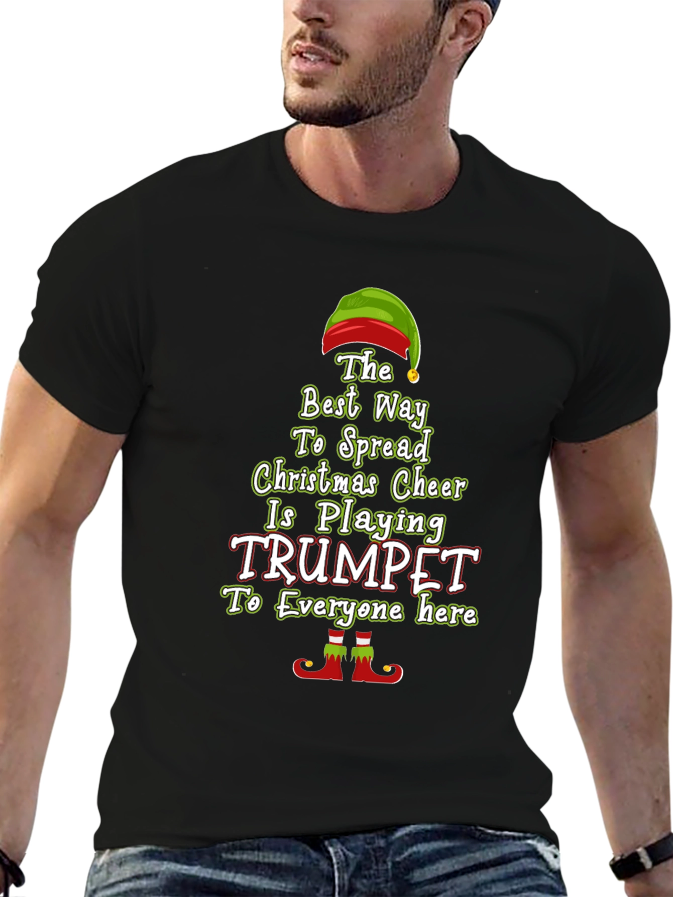 Christmas Trumpet Elf T-Shirt