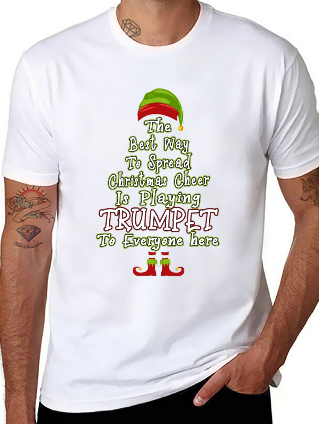 Christmas Trumpet Elf T-Shirt