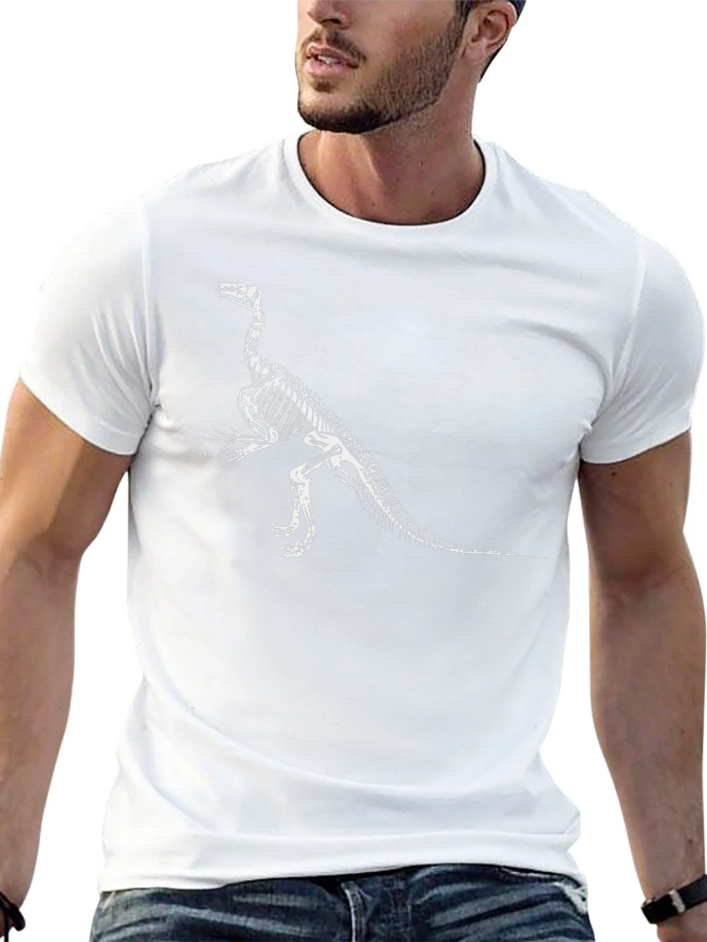 Dinosaur Skeleton Graphic T-Shirt