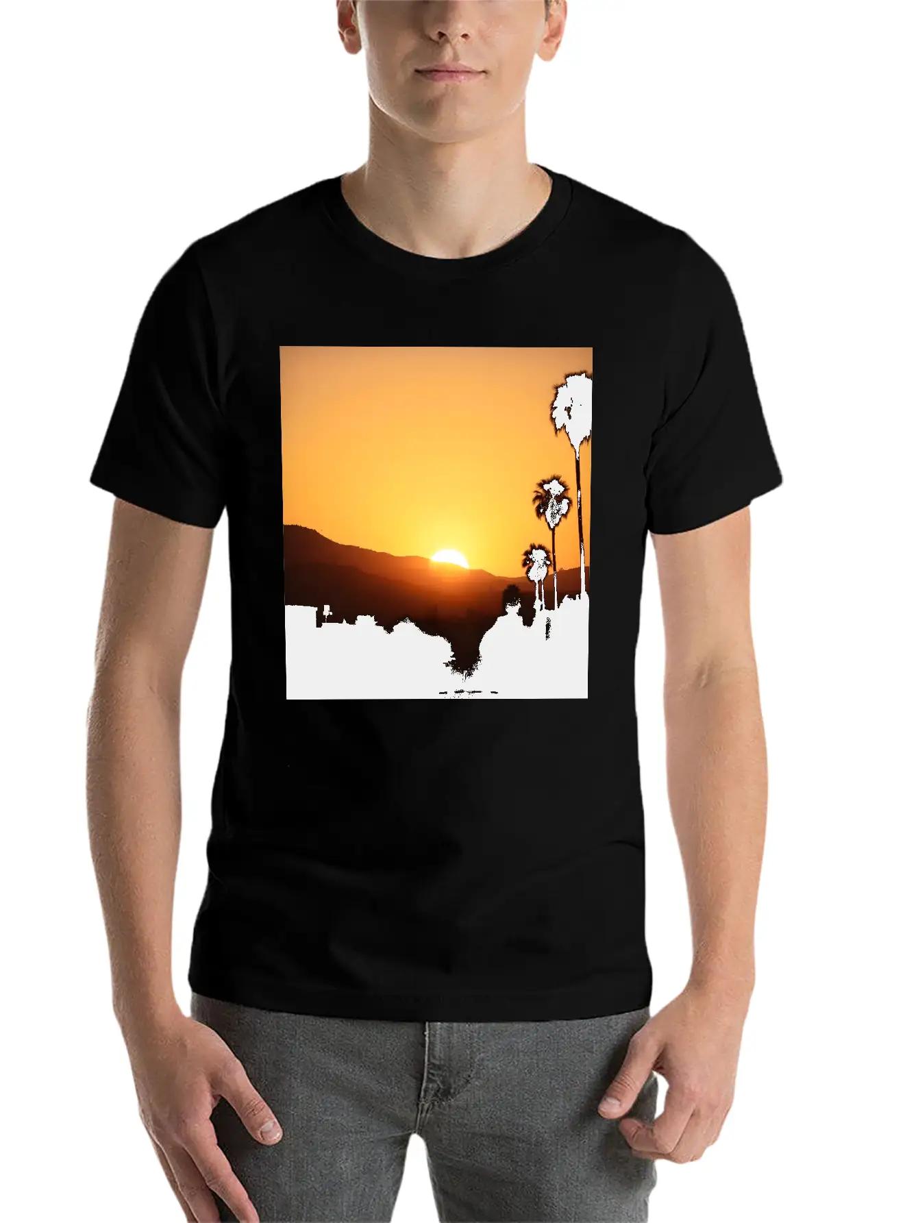 LA Sunset Classic Cotton Tee – Unisex Comfort For Any Season