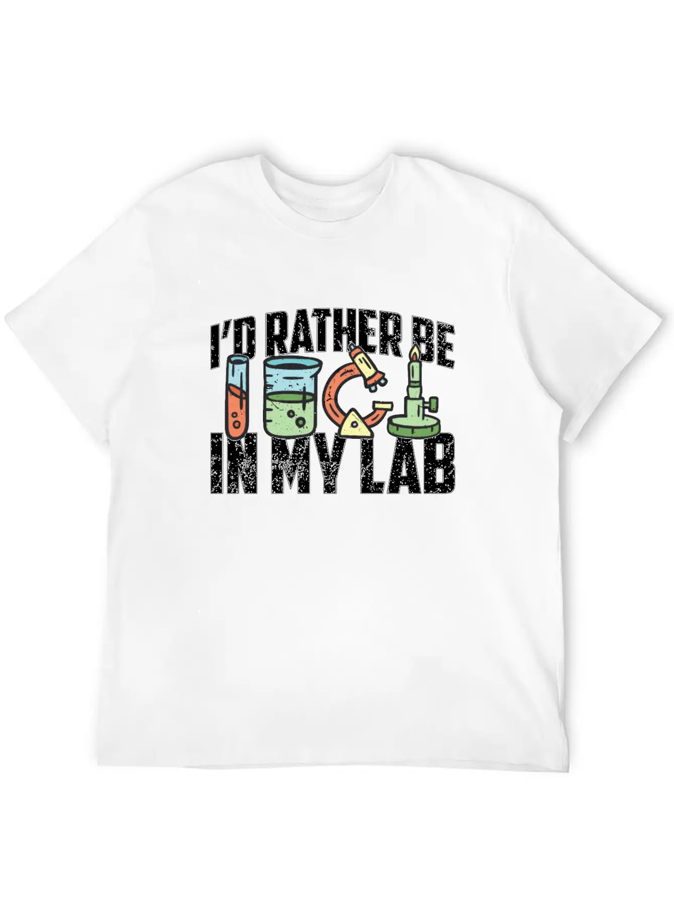 Lab Technician I'd Rather Be In Healthcare Medical Essential Cotton Tee For Daily Outfits – Unisex Style