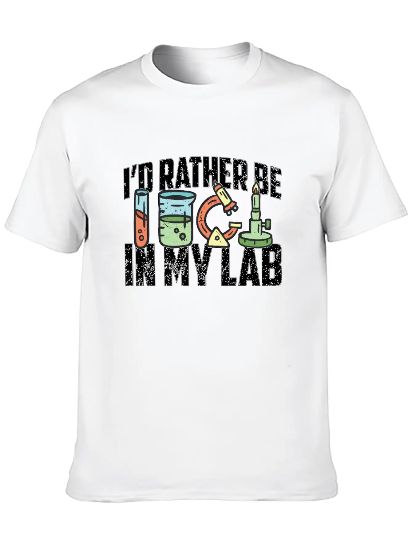 Lab Technician I'd Rather Be In Healthcare Medical Essential Cotton Tee For Daily Outfits – Unisex Style