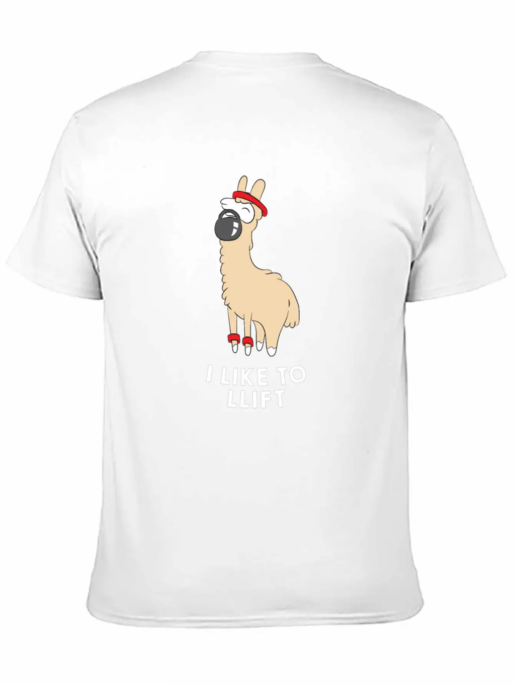 Lama In The Gym - Weightlifting - I LIKE TO LLIFT Breathable Soft Cotton T-Shirt – Timeless Casual Look