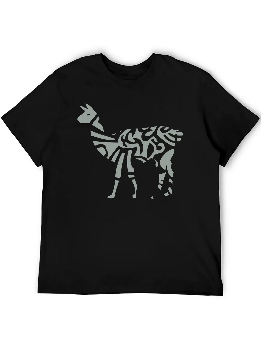 Lama Tribal Wild Animal Designs Relaxed Everyday Tee – Lightweight And Durable Cotton