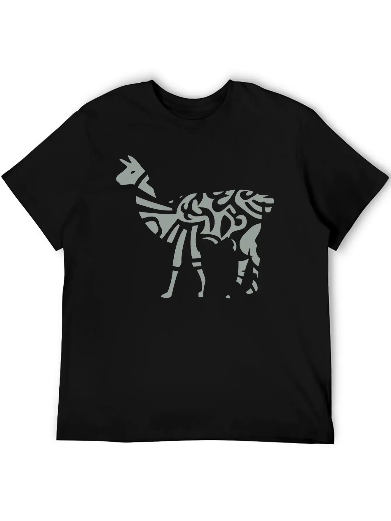 Lama Tribal Wild Animal Designs Relaxed Everyday Tee – Lightweight And Durable Cotton