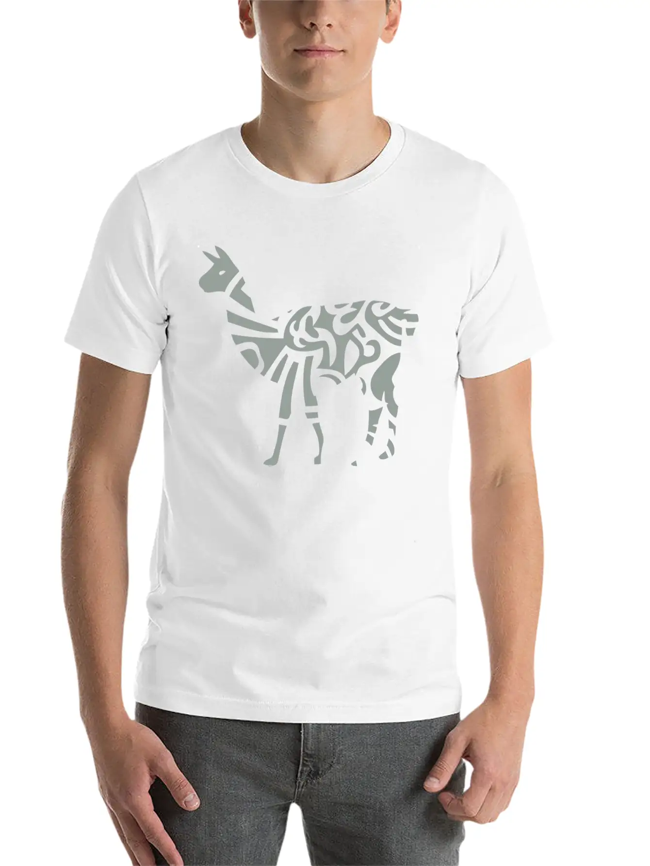 Lama Tribal Wild Animal Designs Relaxed Everyday Tee – Lightweight And Durable Cotton