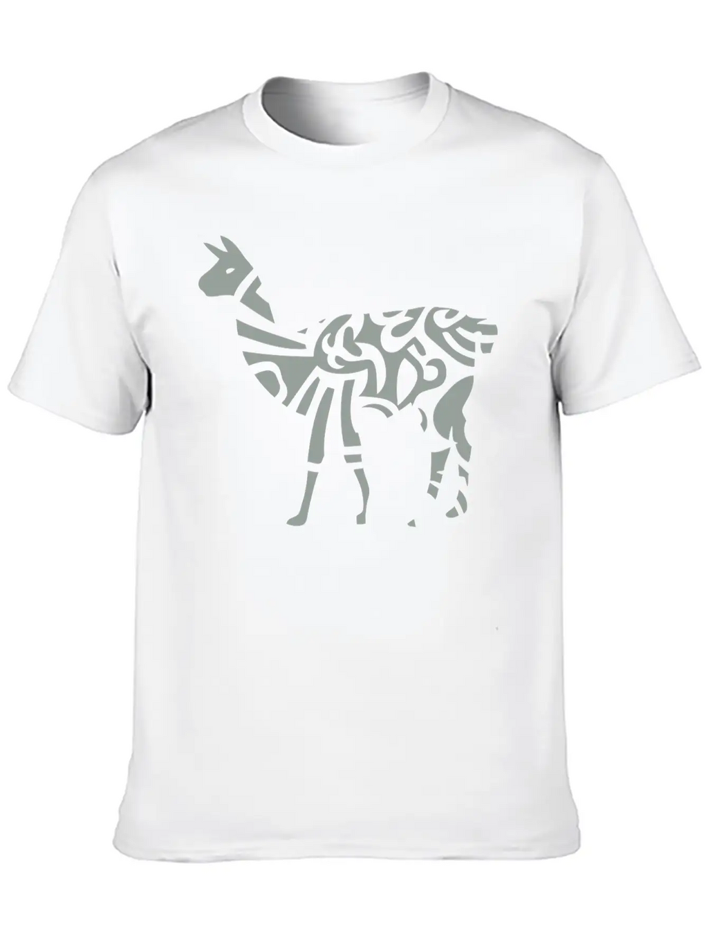 Lama Tribal Wild Animal Designs Relaxed Everyday Tee – Lightweight And Durable Cotton