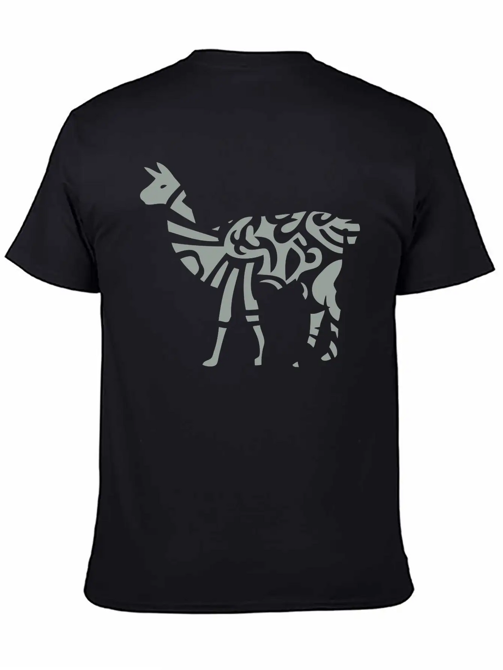Lama Tribal Wild Animal Designs Relaxed Everyday Tee – Lightweight And Durable Cotton