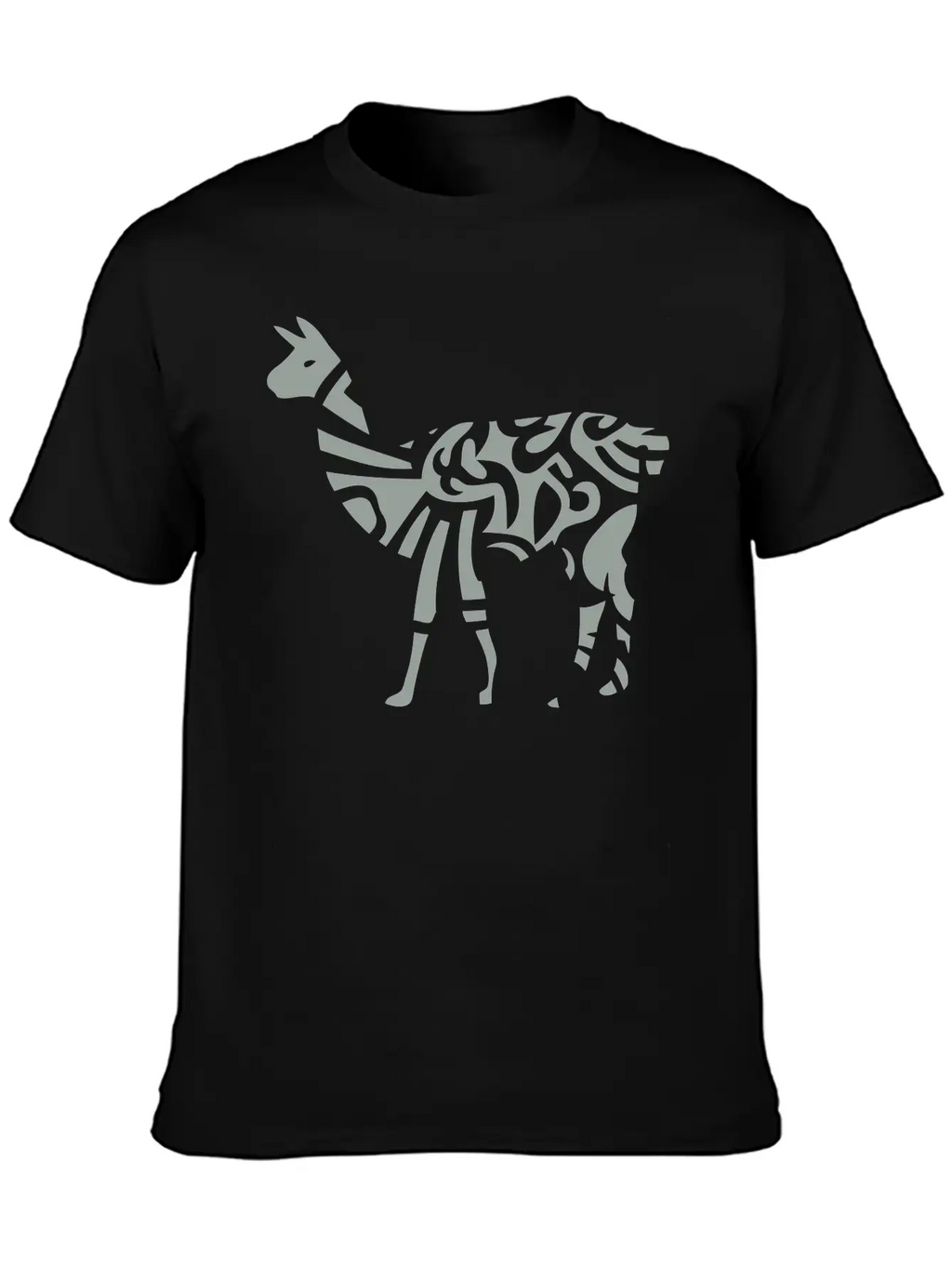 Lama Tribal Wild Animal Designs Relaxed Everyday Tee – Lightweight And Durable Cotton