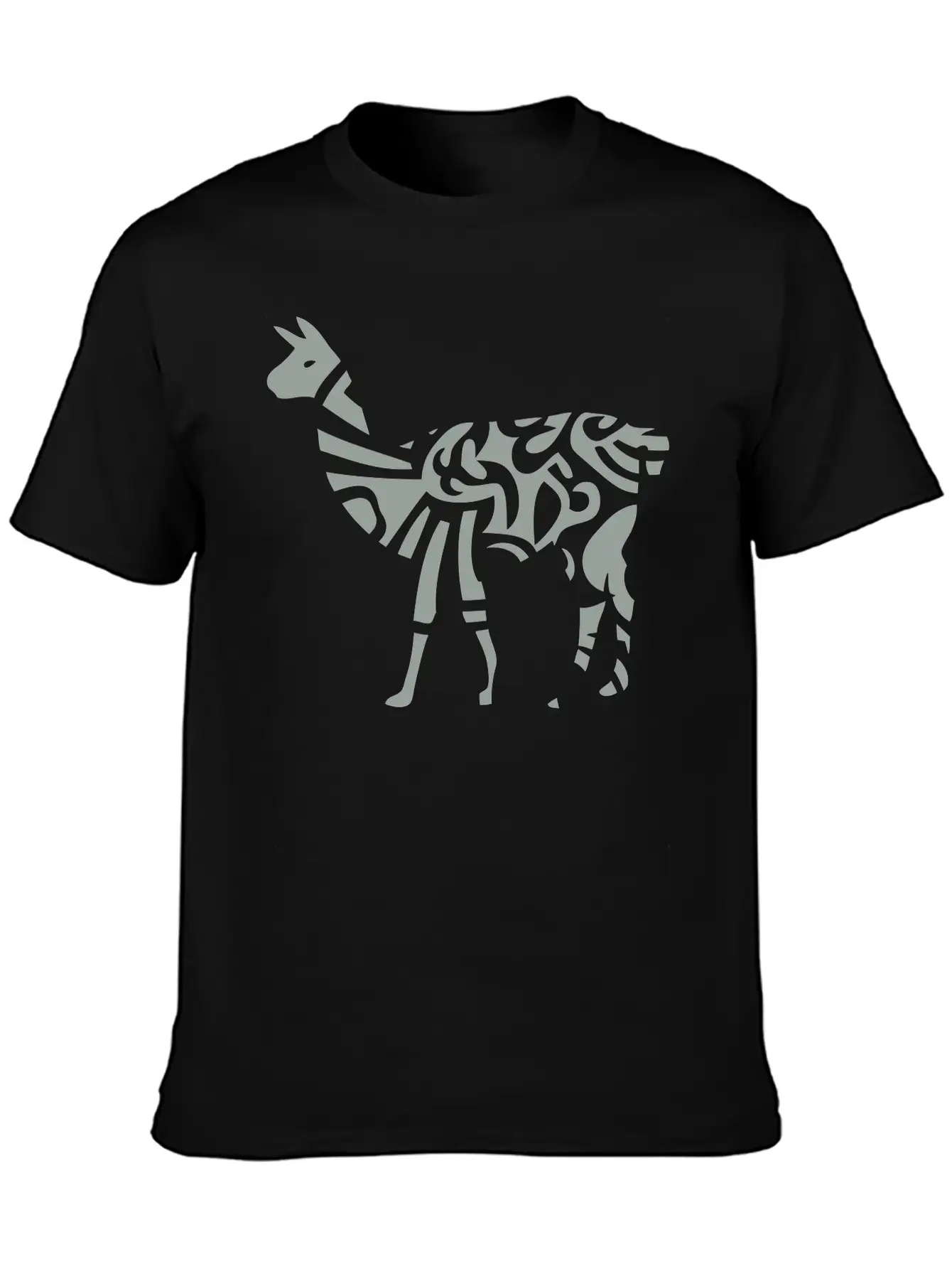 Lama Tribal Wild Animal Designs Relaxed Everyday Tee – Lightweight And Durable Cotton