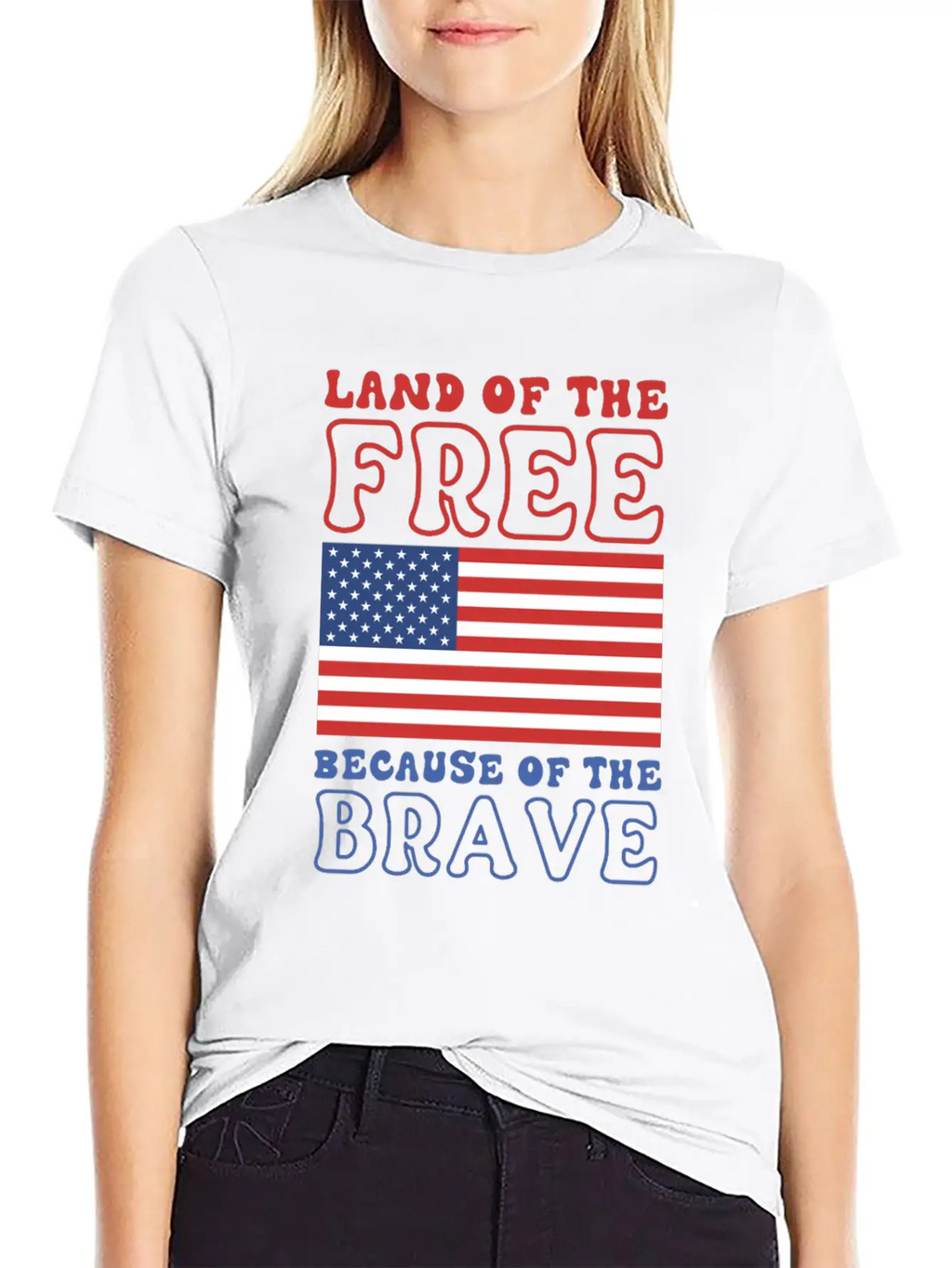 Land Of The Free Because Of The Brave Classic Cotton Tee – Unisex Comfort For Any Season