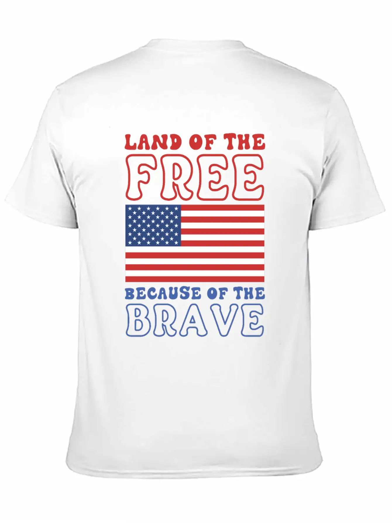 Land Of The Free Because Of The Brave Classic Cotton Tee – Unisex Comfort For Any Season