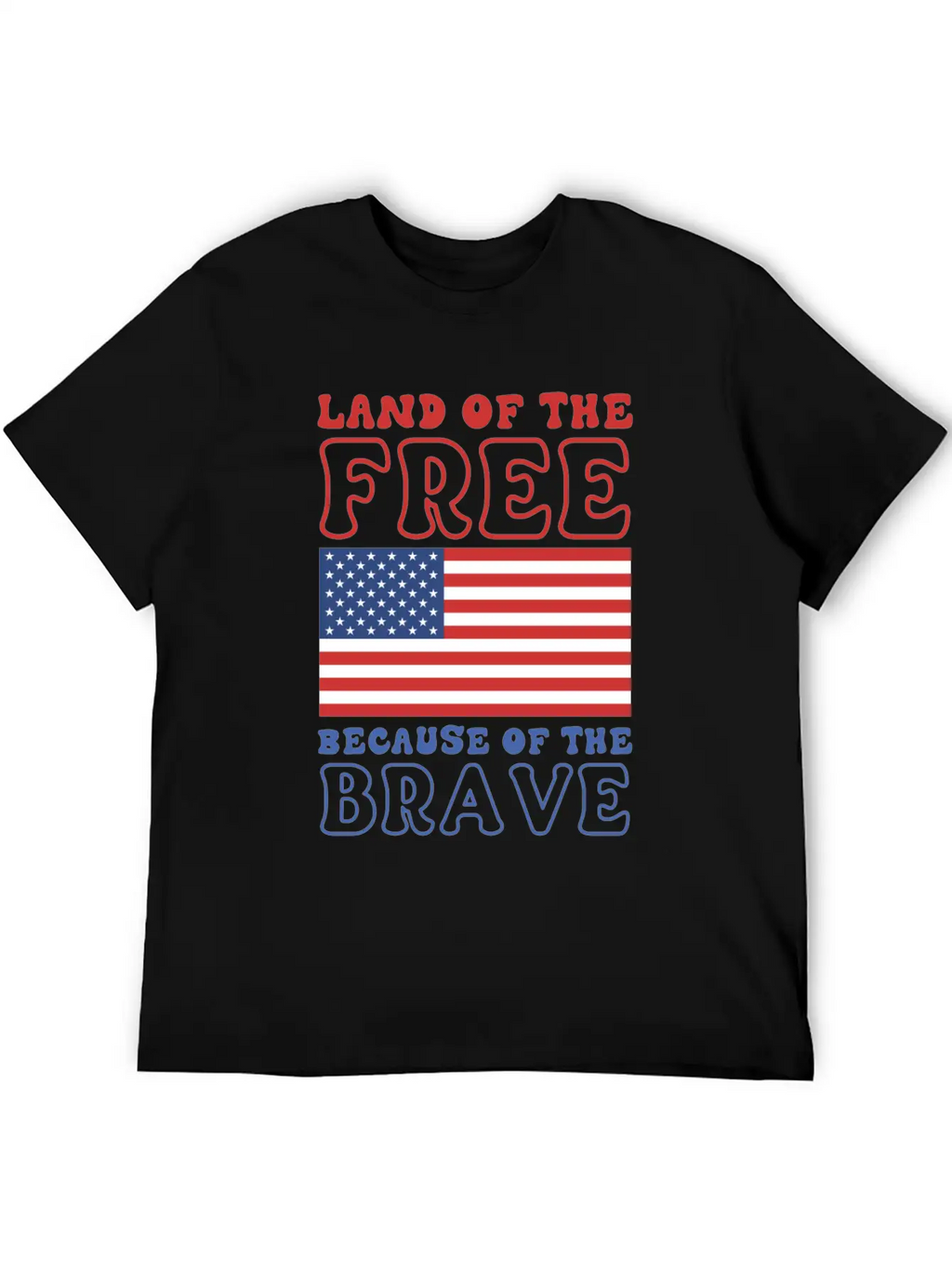 Land Of The Free Because Of The Brave Classic Cotton Tee – Unisex Comfort For Any Season