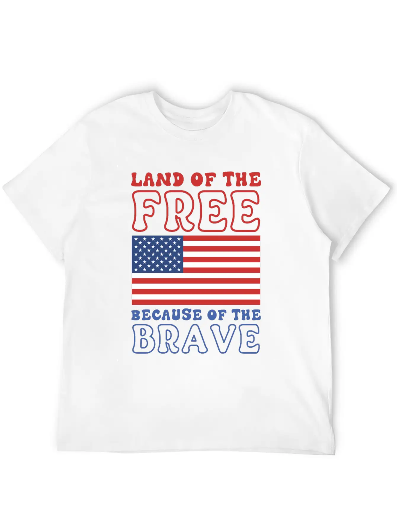 Land Of The Free Because Of The Brave Classic Cotton Tee – Unisex Comfort For Any Season