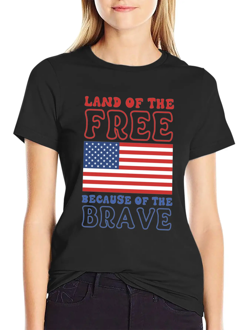 Land Of The Free Because Of The Brave Classic Cotton Tee – Unisex Comfort For Any Season
