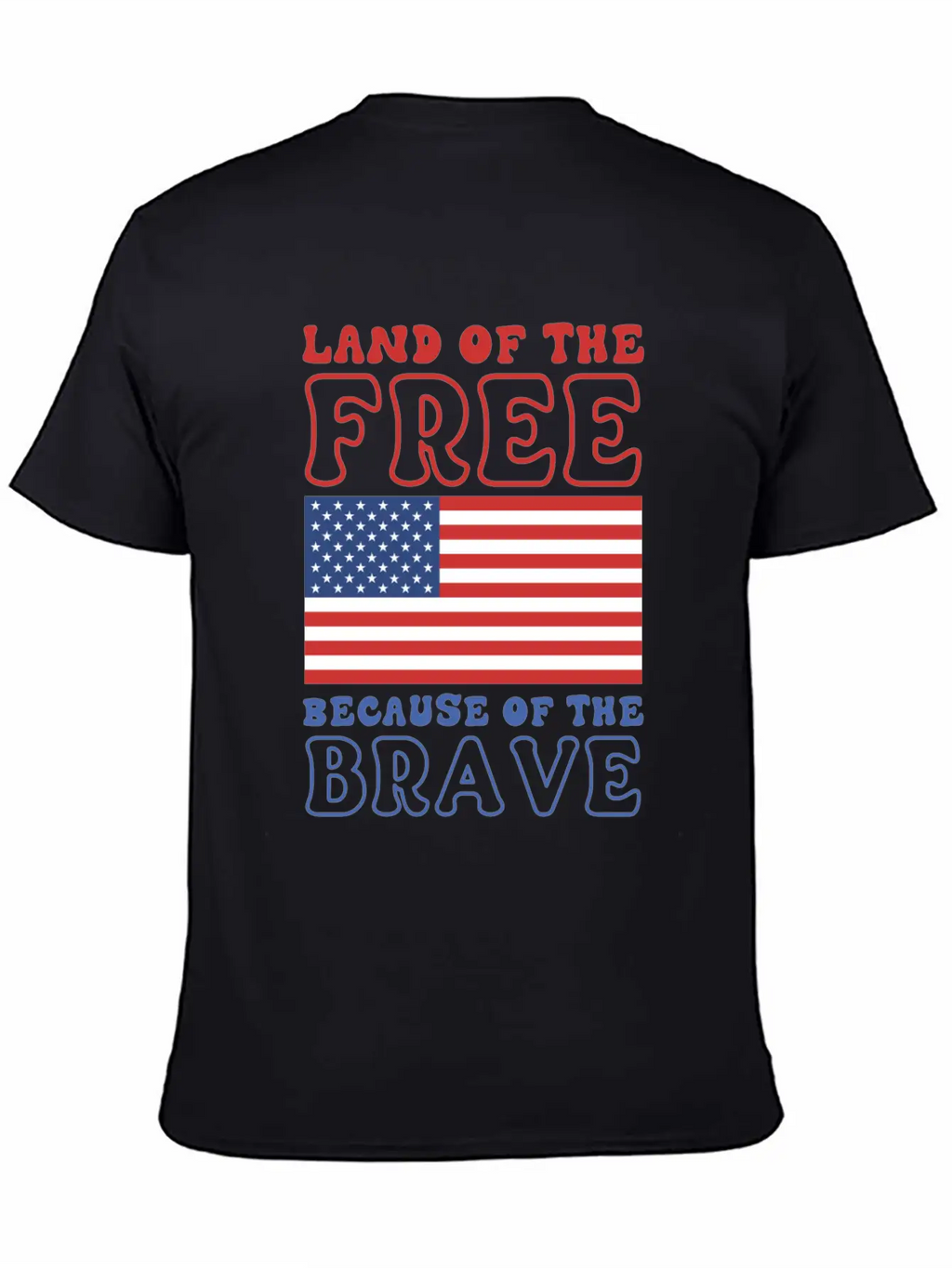 Land Of The Free Because Of The Brave Classic Cotton Tee – Unisex Comfort For Any Season