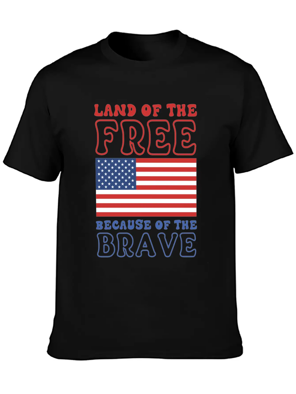 Land Of The Free Because Of The Brave Classic Cotton Tee – Unisex Comfort For Any Season