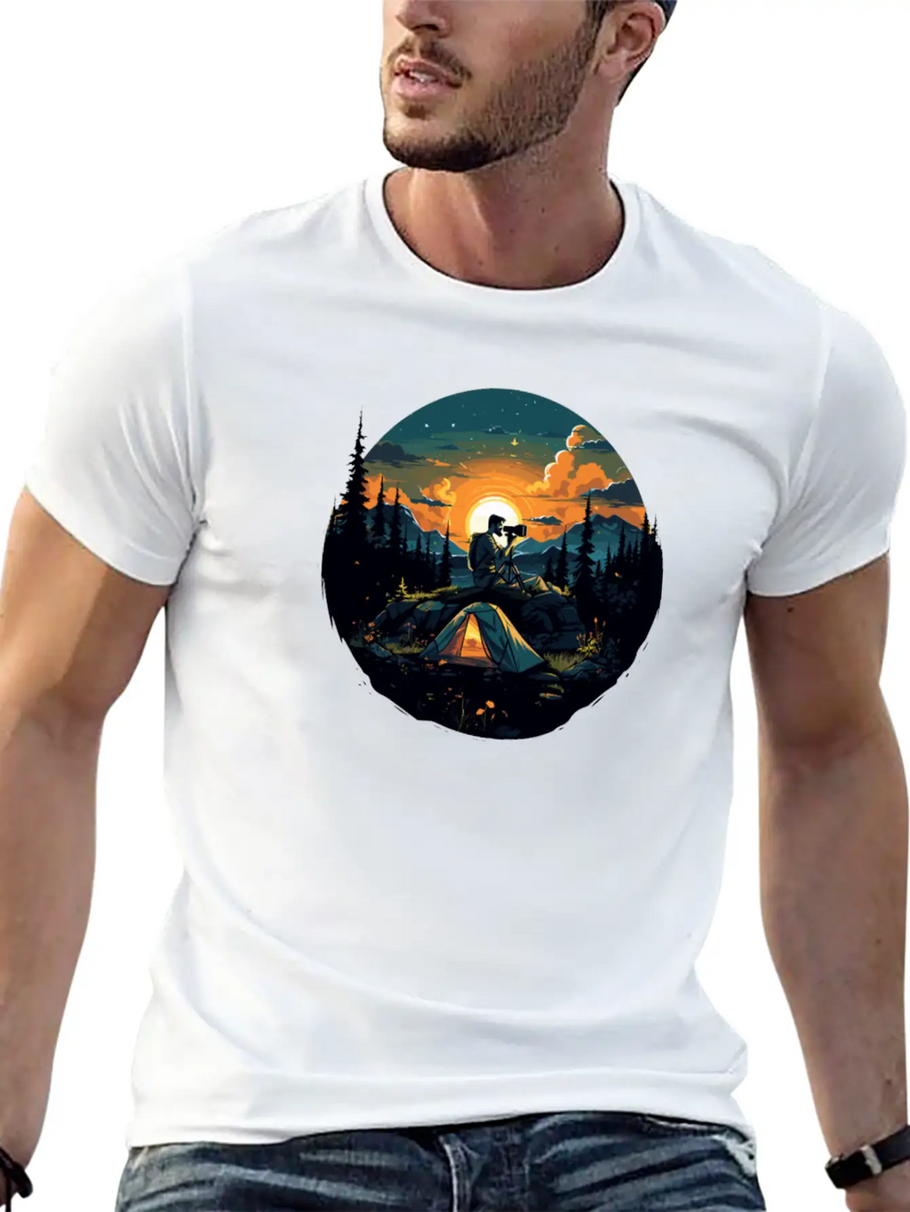 Landscape-Photographer Camera Timeless Short Sleeve Tee – Comfy And Minimalist Design