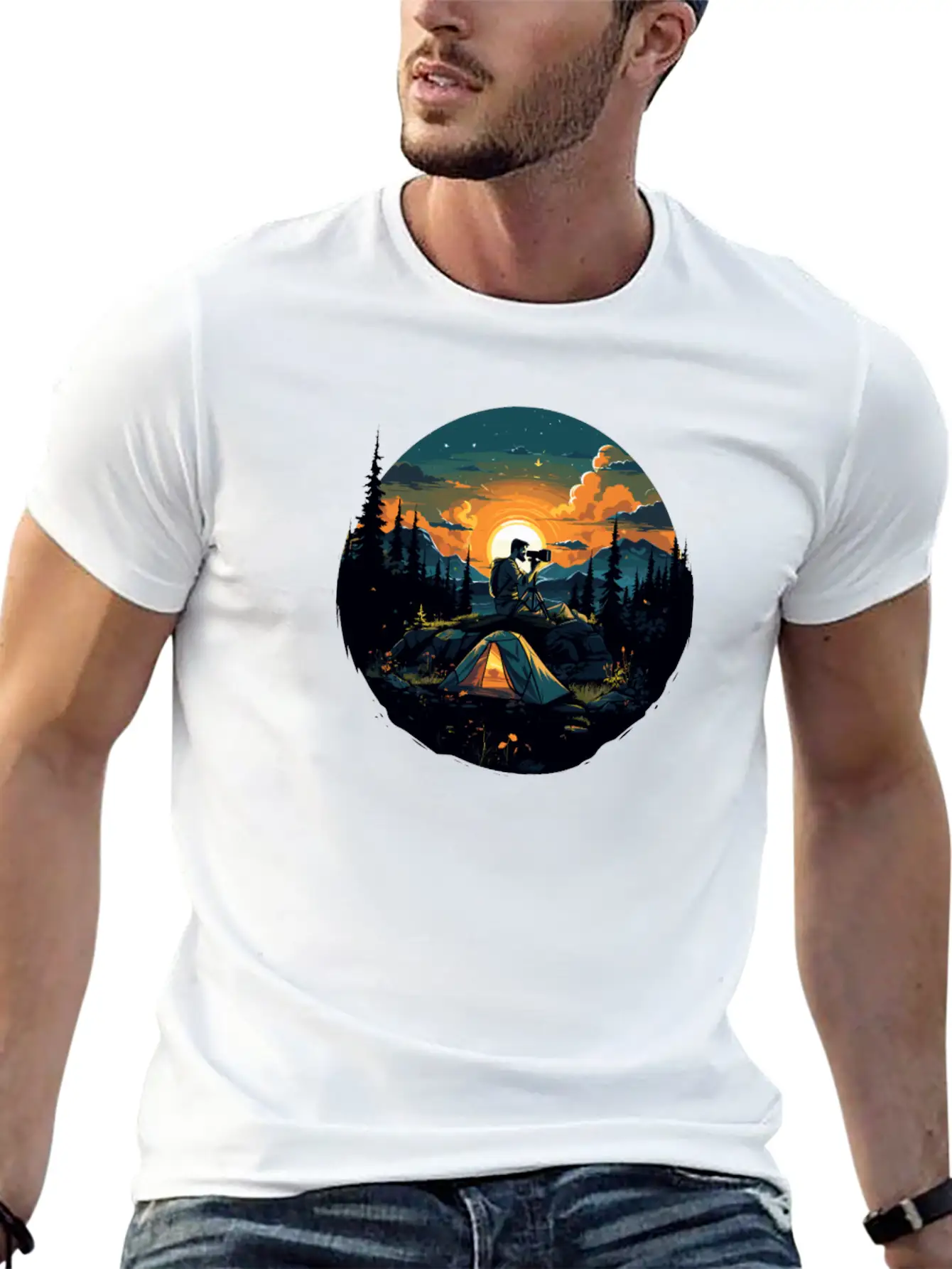 Landscape-Photographer Camera Timeless Short Sleeve Tee – Comfy And Minimalist Design