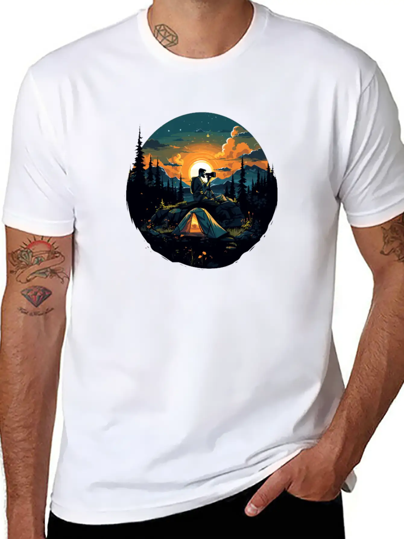 Landscape-Photographer Camera Timeless Short Sleeve Tee – Comfy And Minimalist Design