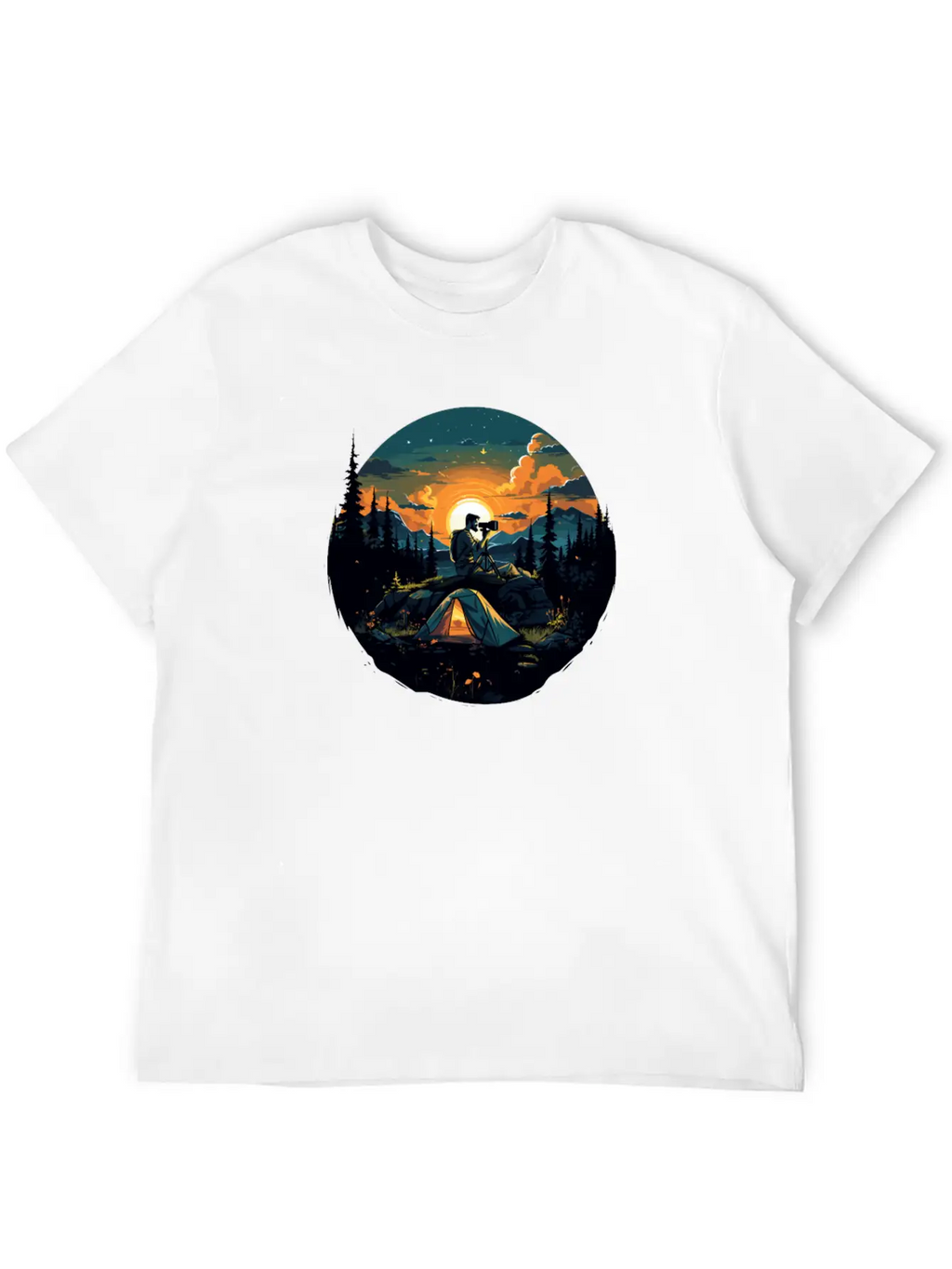 Landscape-Photographer Camera Timeless Short Sleeve Tee – Comfy And Minimalist Design
