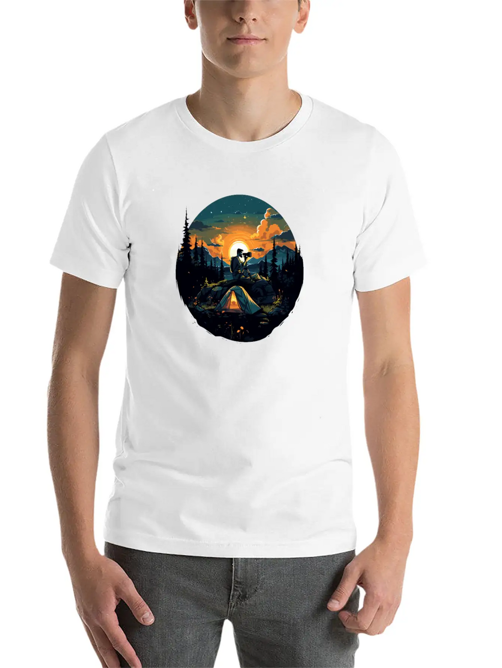 Landscape-Photographer Camera Timeless Short Sleeve Tee – Comfy And Minimalist Design
