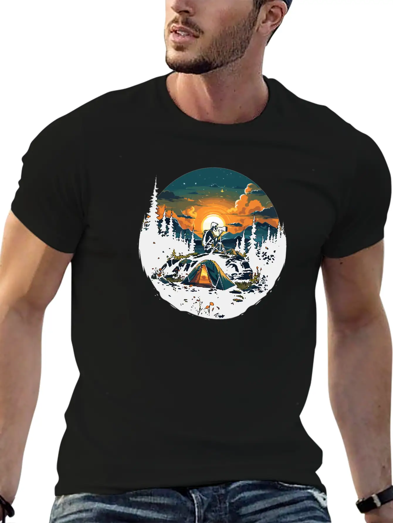 Landscape-Photographer Camera Timeless Short Sleeve Tee – Comfy And Minimalist Design