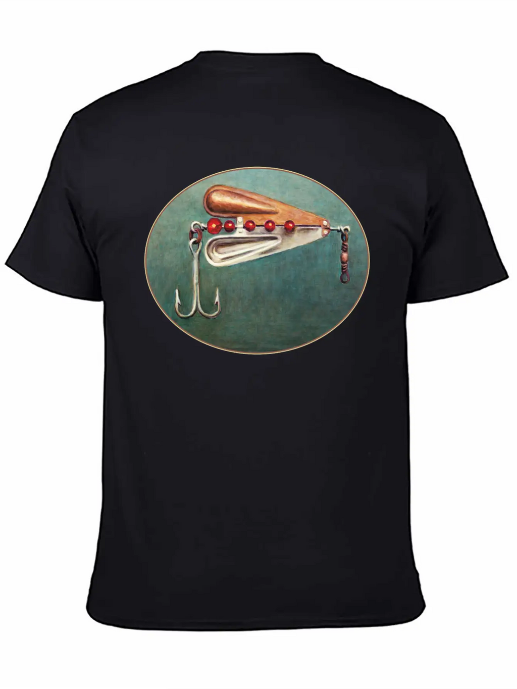 Large Hook Fishing Lure Timeless Short Sleeve Tee – Comfy And Minimalist Design