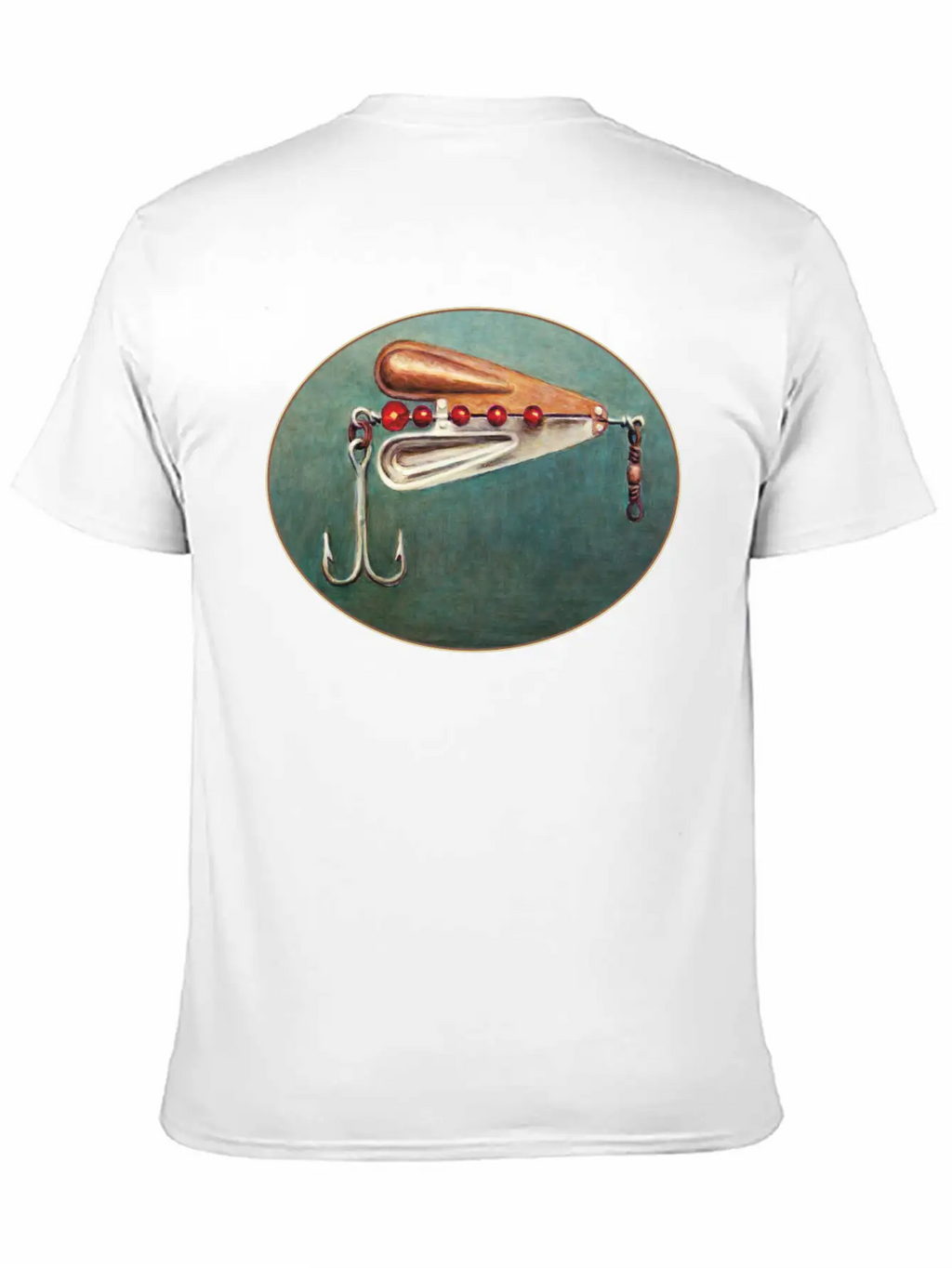 Large Hook Fishing Lure Timeless Short Sleeve Tee – Comfy And Minimalist Design