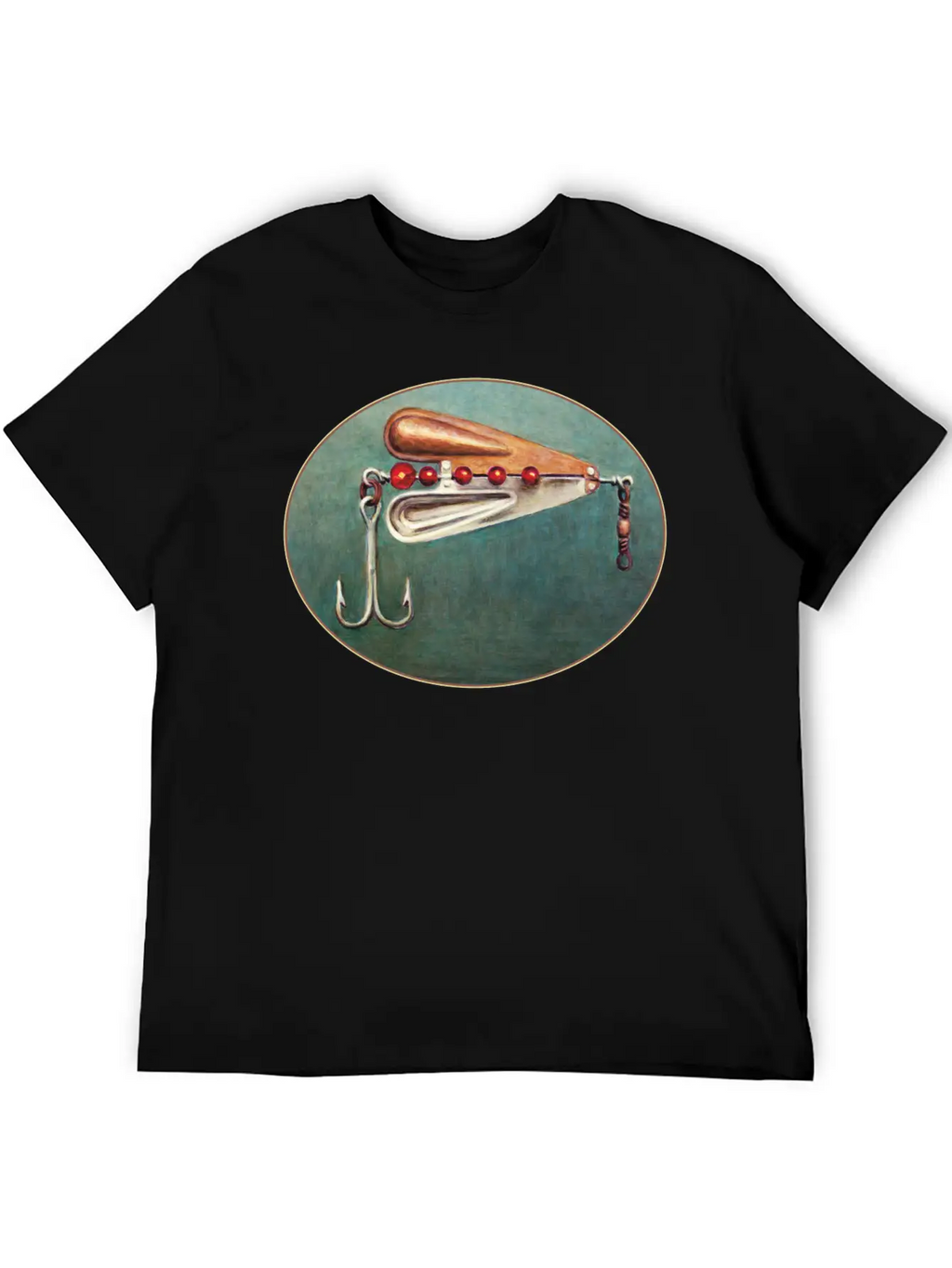 Large Hook Fishing Lure Timeless Short Sleeve Tee – Comfy And Minimalist Design