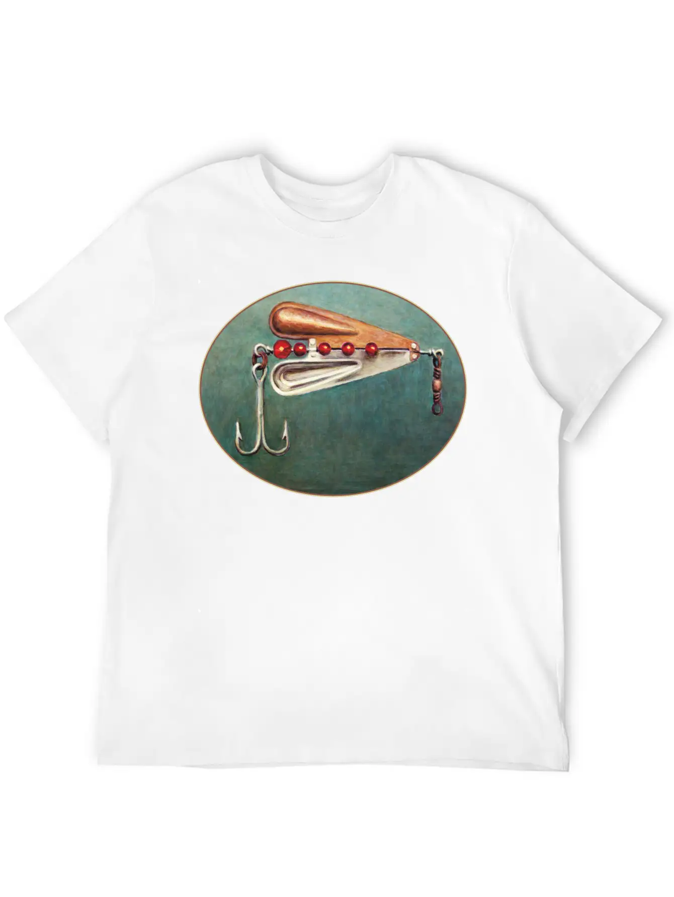 Large Hook Fishing Lure Timeless Short Sleeve Tee – Comfy And Minimalist Design