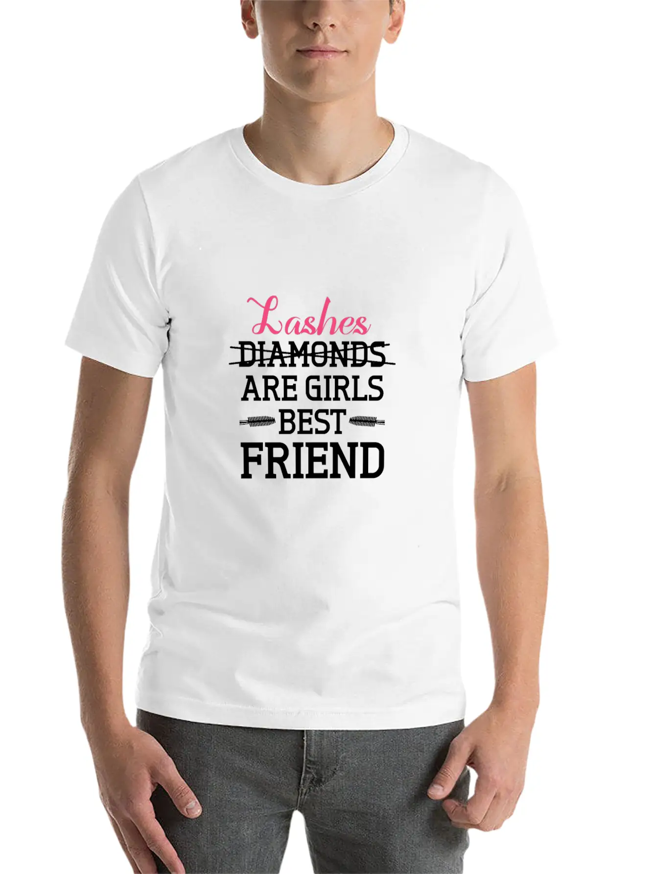 Lashes Are Girls Best Friend Classic Cotton Tee – Unisex Comfort For Any Season