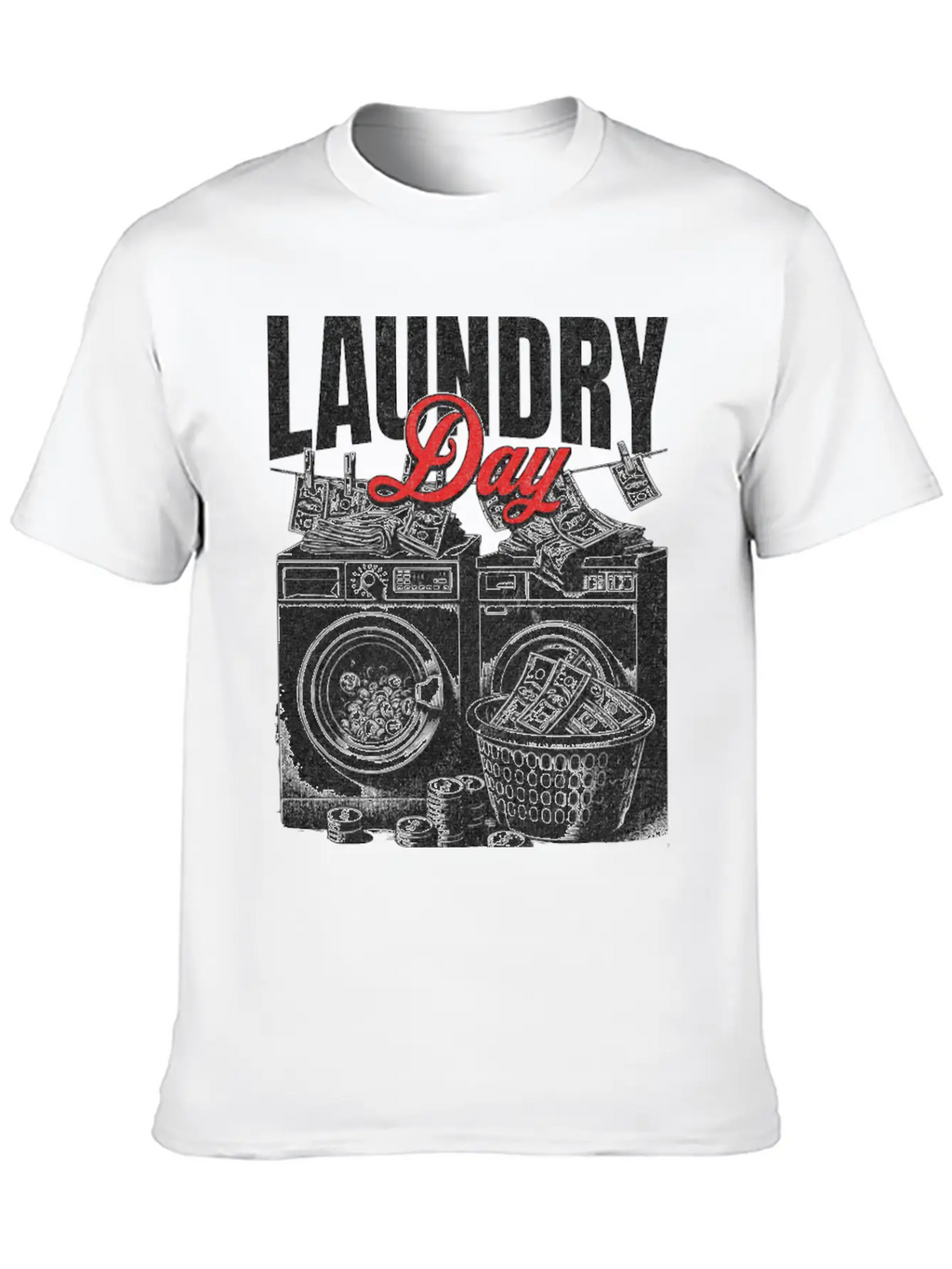 Laundry Day Streetwear Unisex Casual T-Shirt – Clean Design For Daily Comfort