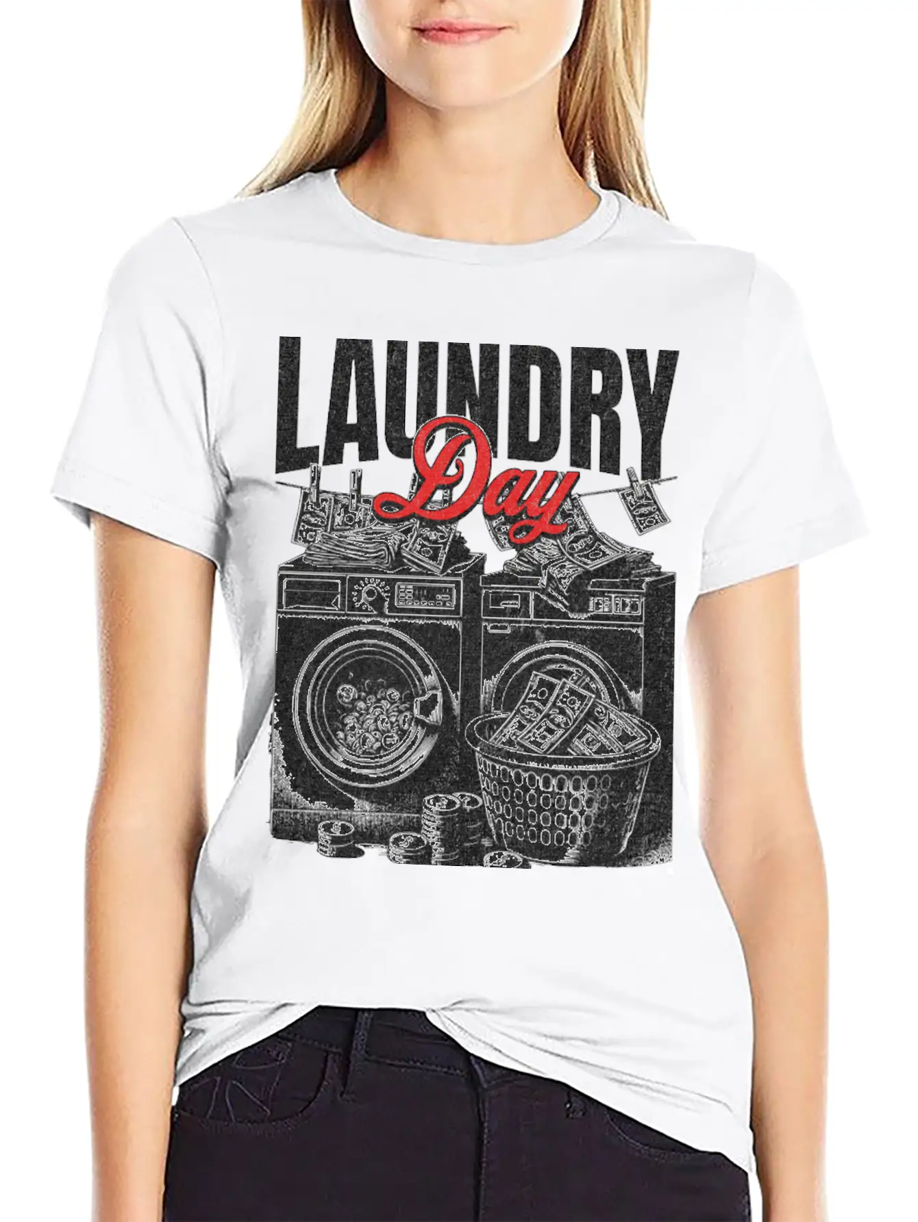 Laundry Day Streetwear Unisex Casual T-Shirt – Clean Design For Daily Comfort