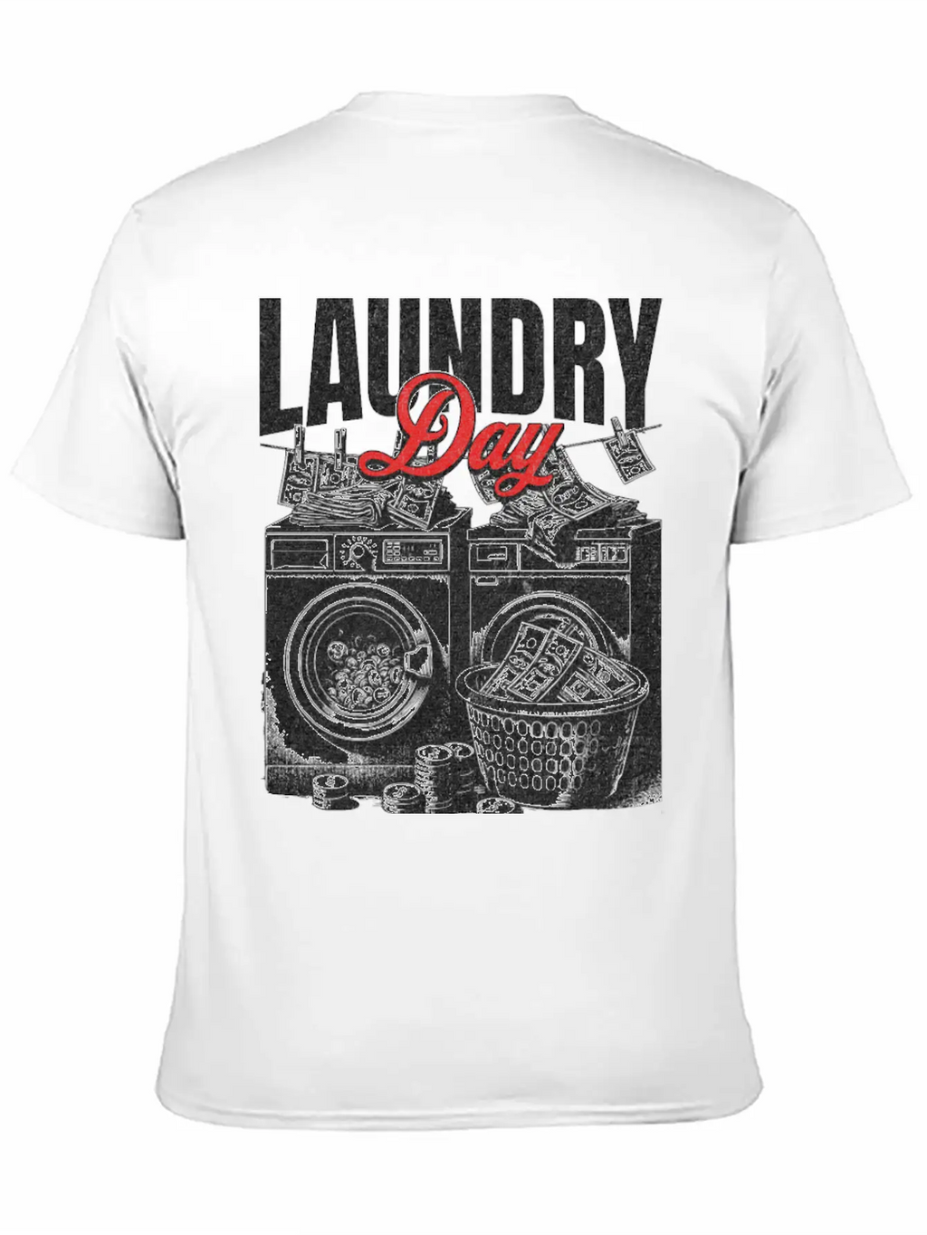 Laundry Day Streetwear Unisex Casual T-Shirt – Clean Design For Daily Comfort