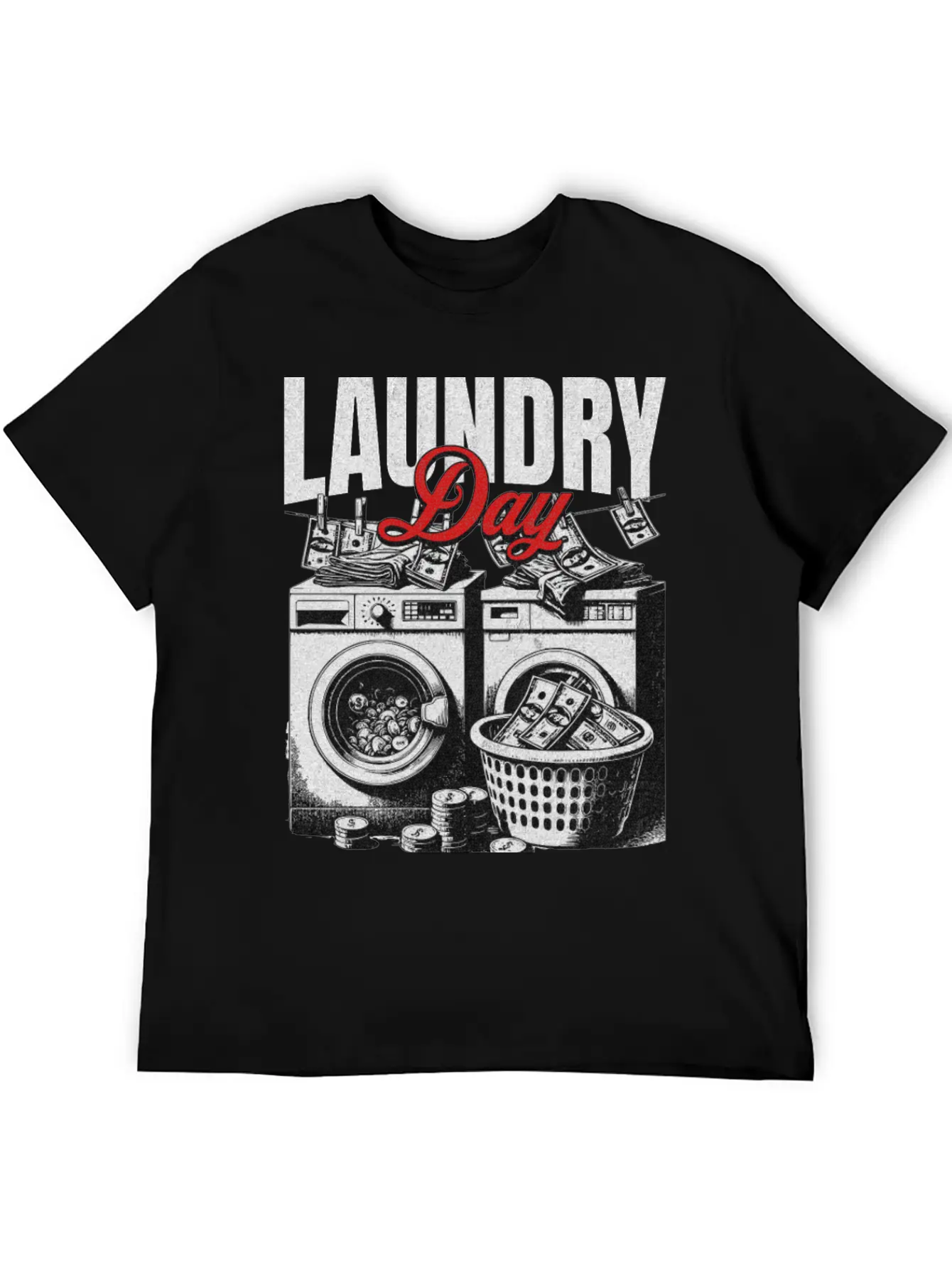 Laundry Day Streetwear Unisex Casual T-Shirt – Clean Design For Daily Comfort