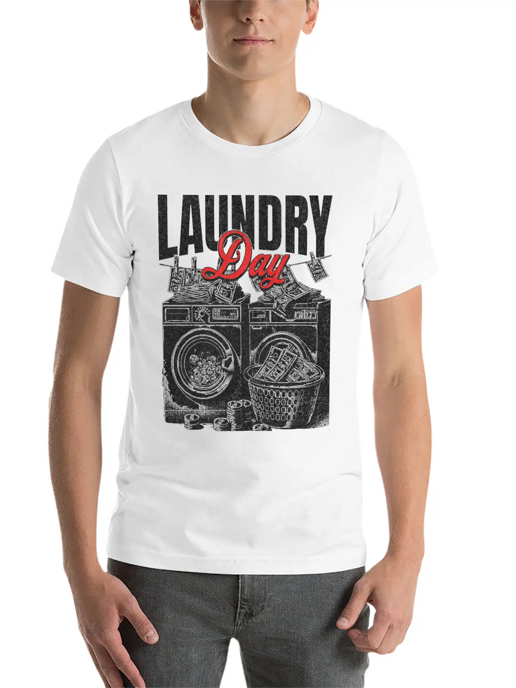 Laundry Day Streetwear Unisex Casual T-Shirt – Clean Design For Daily Comfort