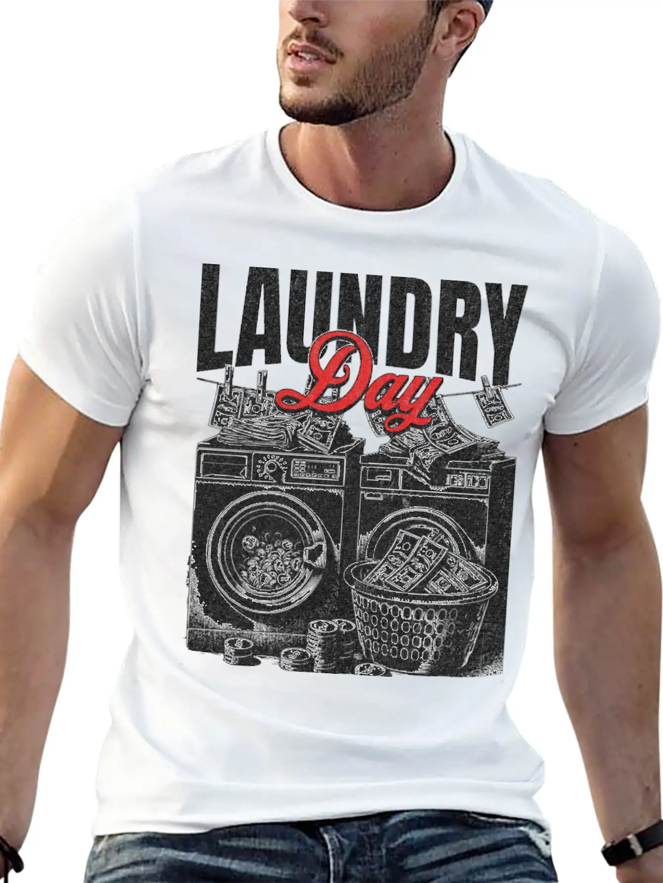 Laundry Day Streetwear Unisex Casual T-Shirt – Clean Design For Daily Comfort