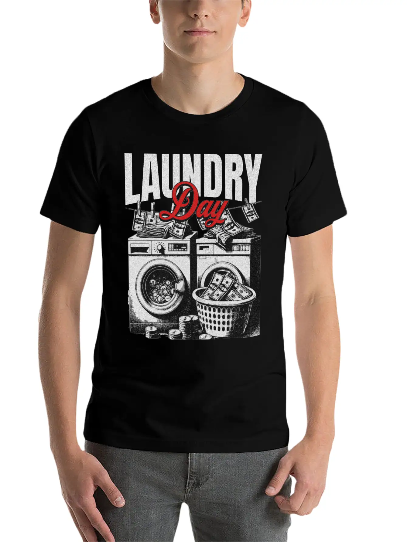 Laundry Day Streetwear Unisex Casual T-Shirt – Clean Design For Daily Comfort