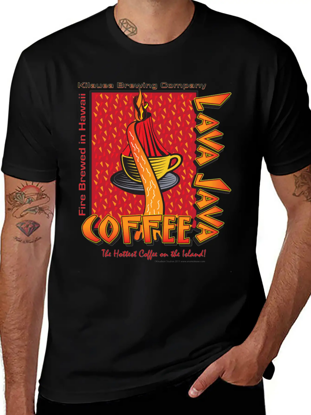 Lava Java Hawaiian Coffee Relaxed Everyday Tee – Lightweight And Durable Cotton