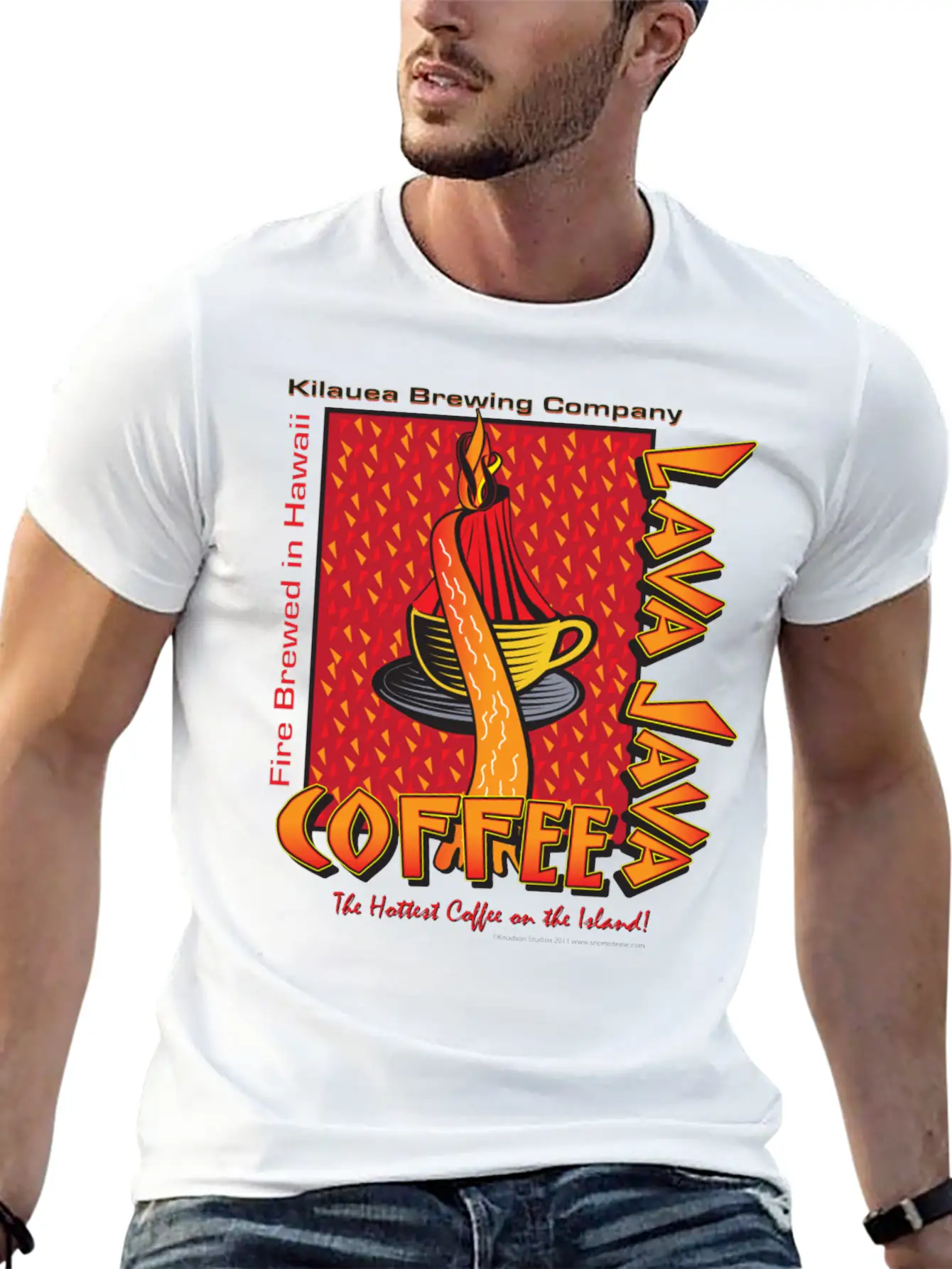 Lava Java Hawaiian Coffee Relaxed Everyday Tee – Lightweight And Durable Cotton