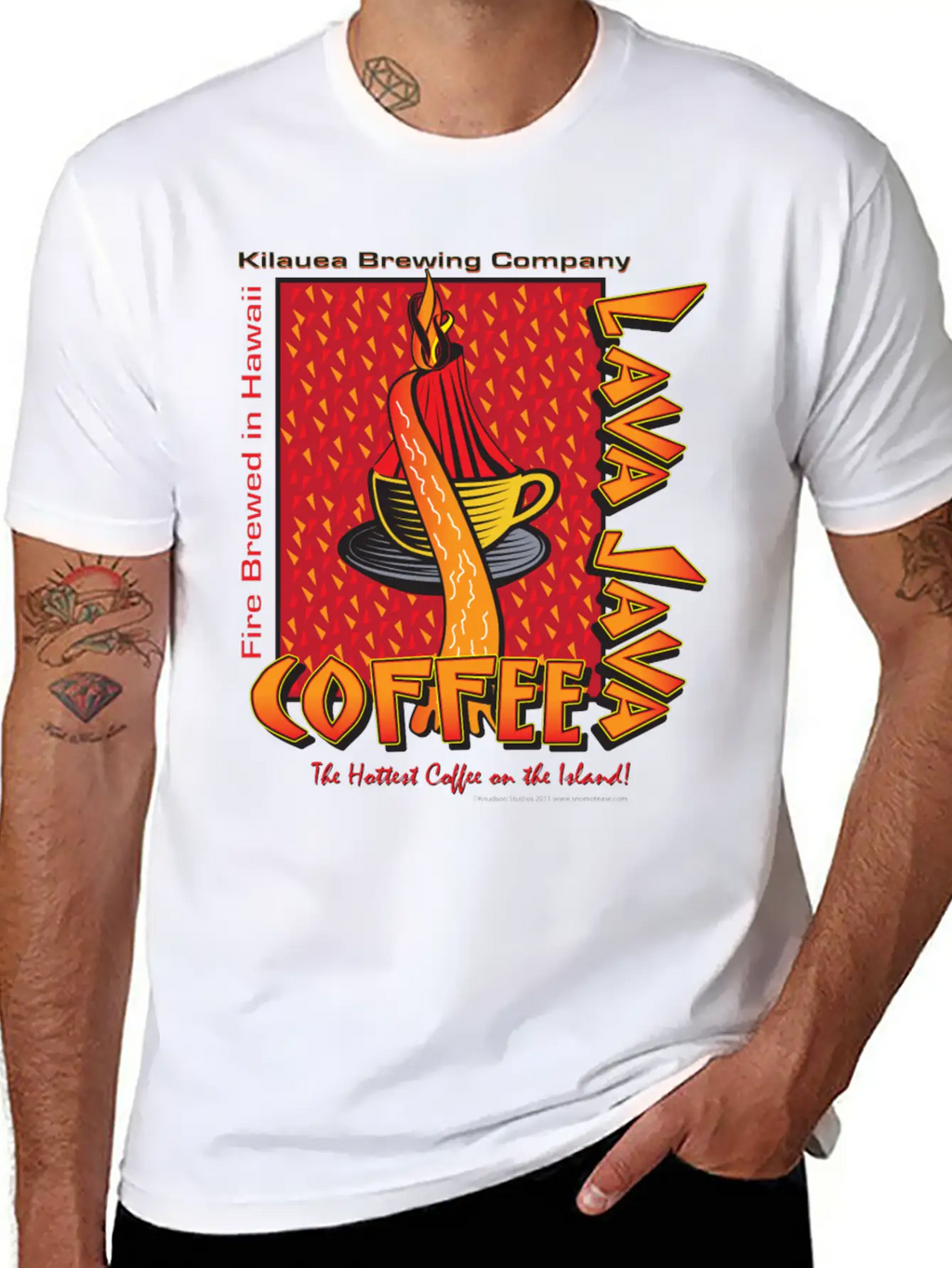 Lava Java Hawaiian Coffee Relaxed Everyday Tee – Lightweight And Durable Cotton
