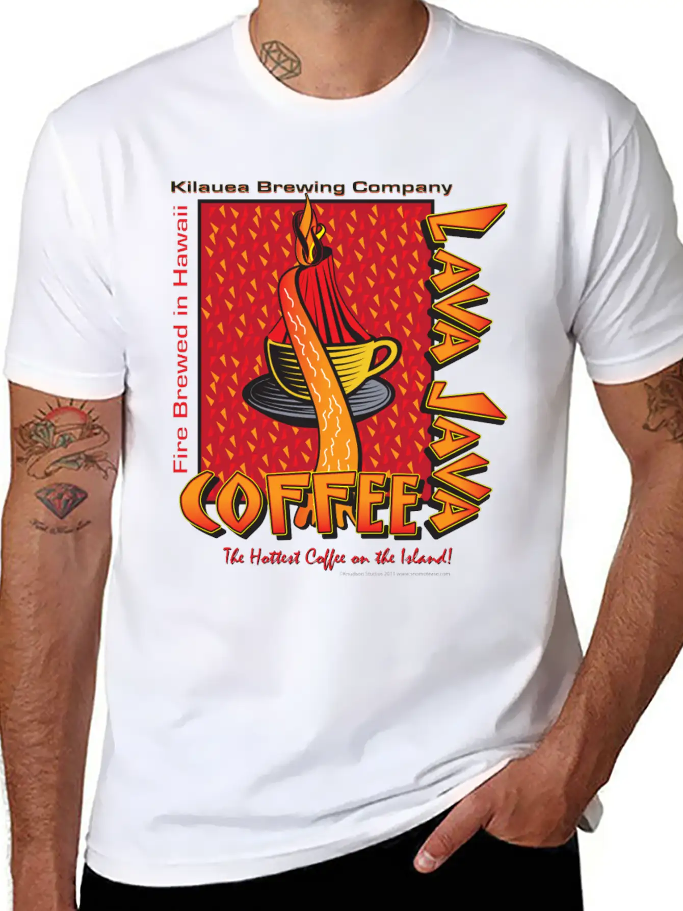 Lava Java Hawaiian Coffee Relaxed Everyday Tee – Lightweight And Durable Cotton