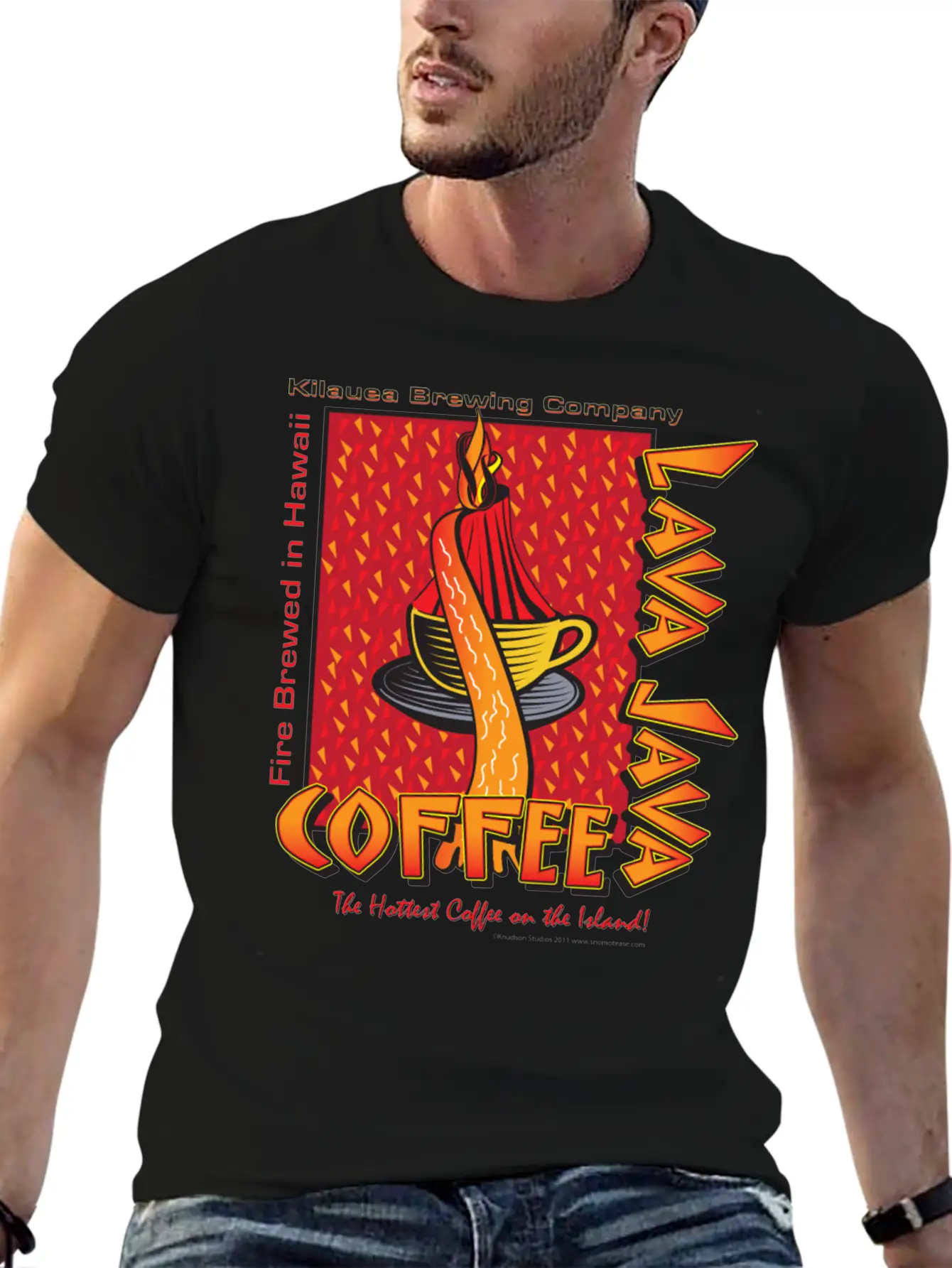 Lava Java Hawaiian Coffee Relaxed Everyday Tee – Lightweight And Durable Cotton