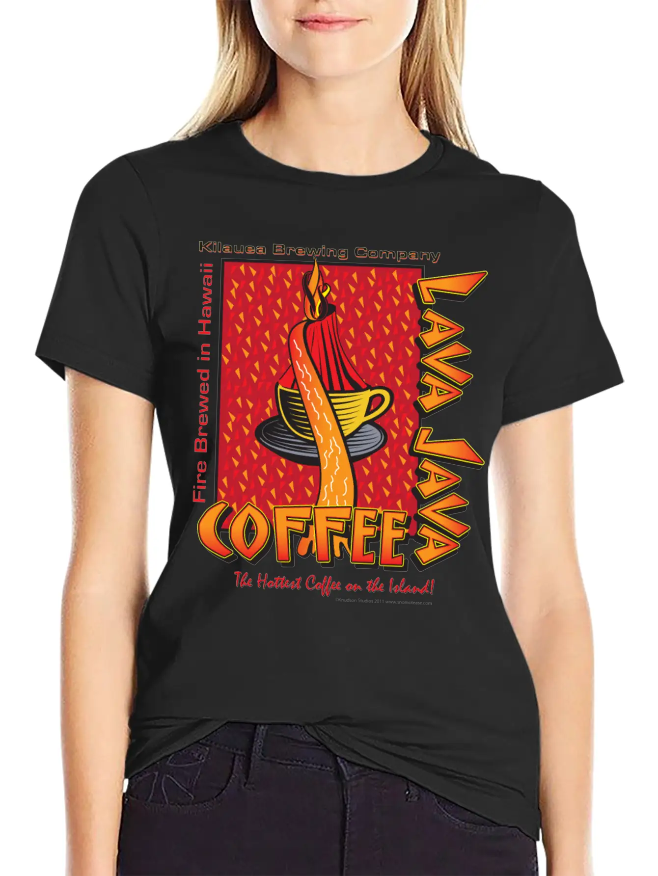 Lava Java Hawaiian Coffee Relaxed Everyday Tee – Lightweight And Durable Cotton