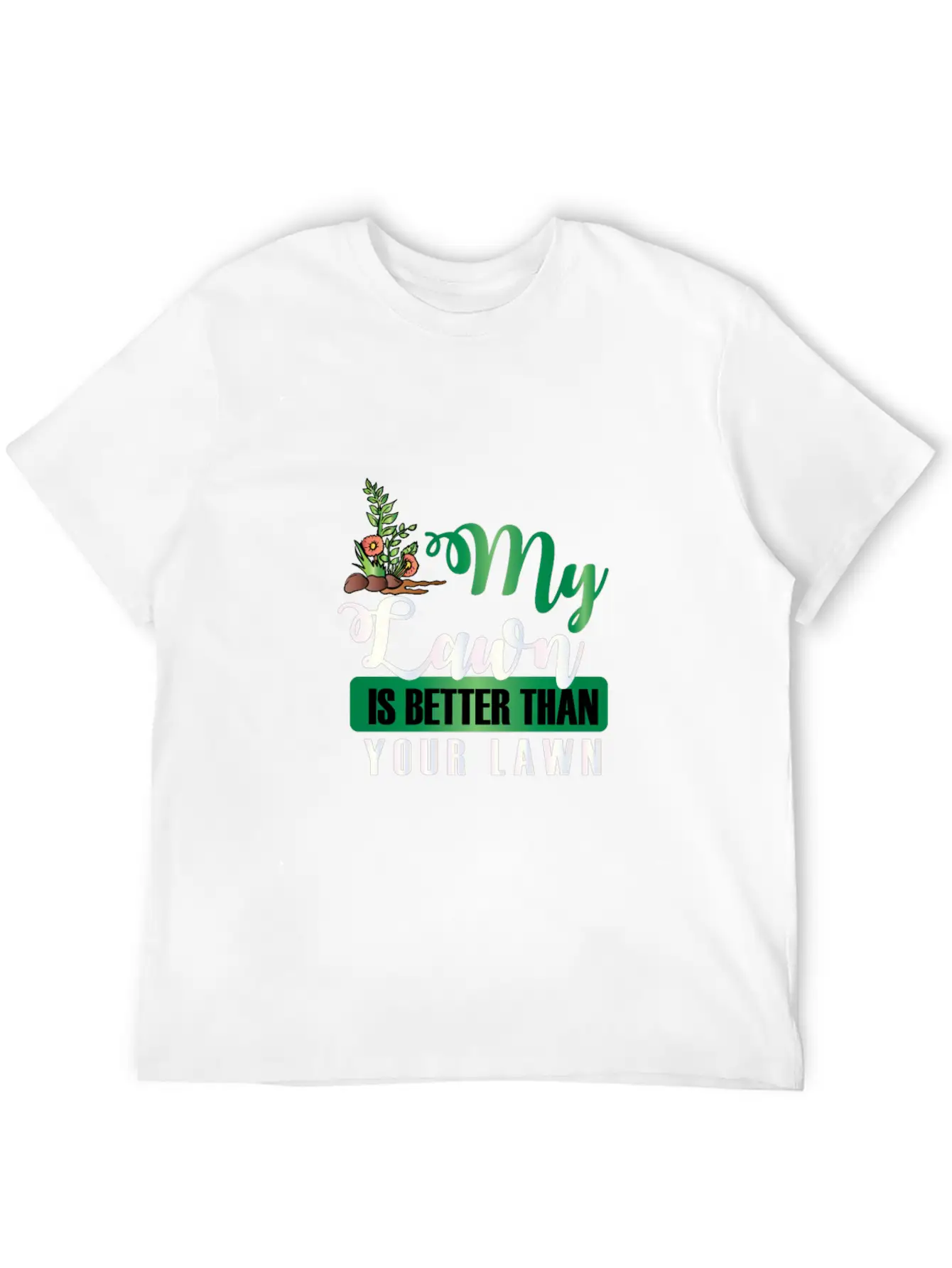 Lawn Meadow English Mowing Manure Garden Essential Cotton Tee For Daily Outfits – Unisex Style